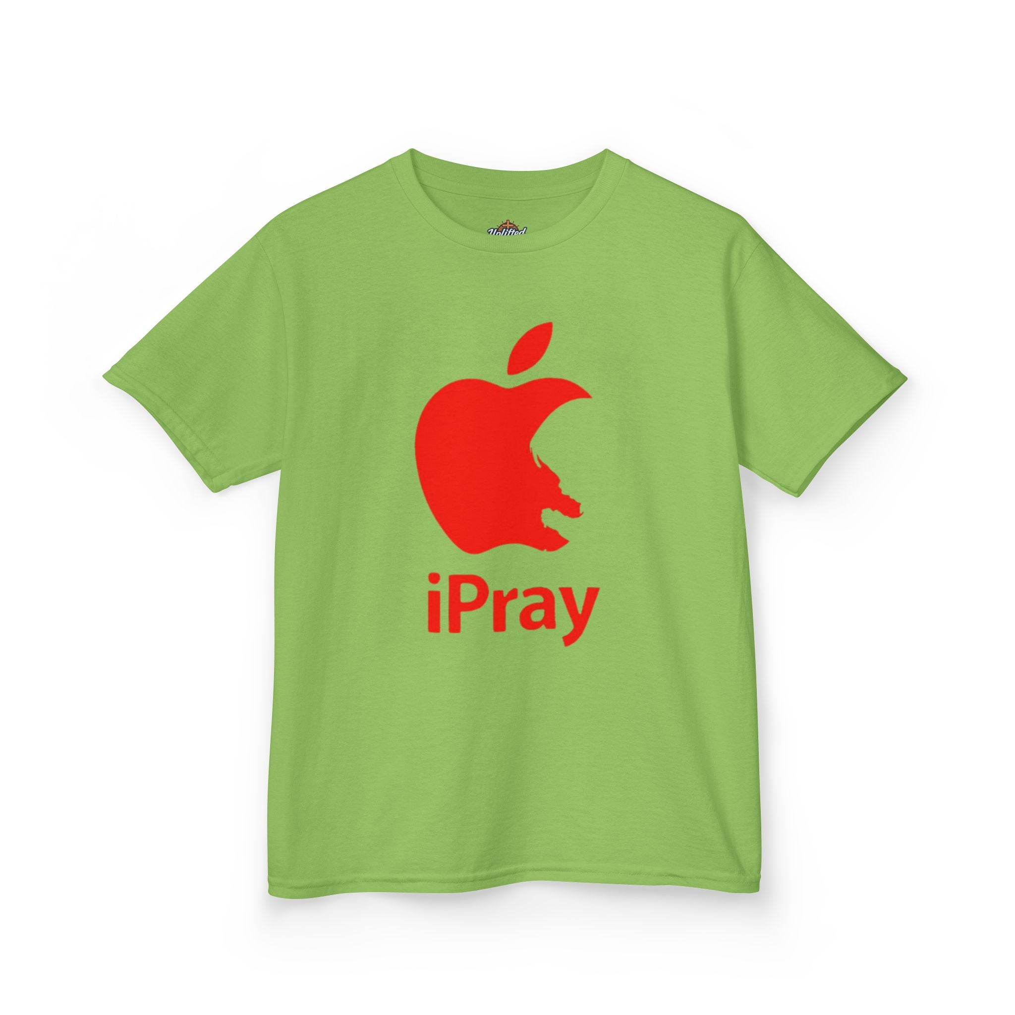 Kids Graphic Tee — Red iPray Logo Prayer Shirt for Children Printify