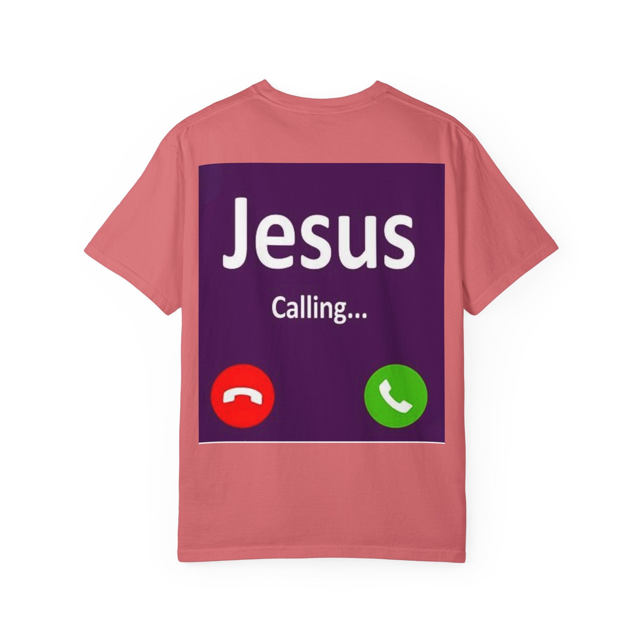 Jesus Calling T-shirt, – Funny Cell Phone Screen Christian T-shirt, for Divine Connection & Faith Humor Printify