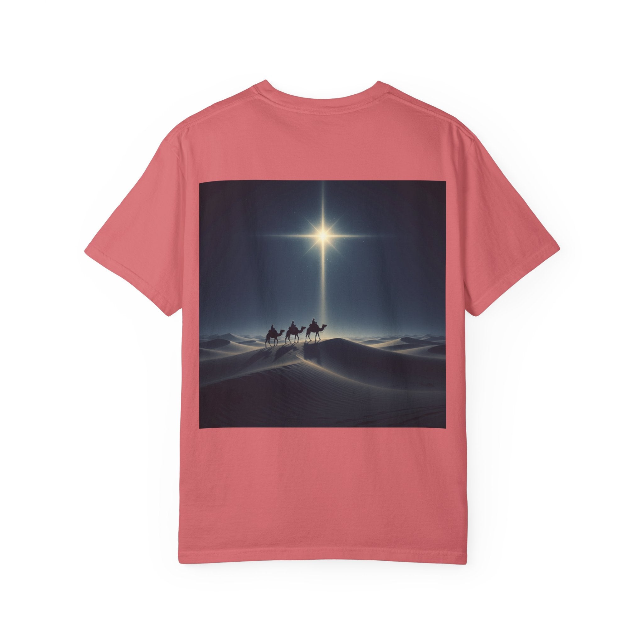 3 Wise Men T-shirt – Magi Camels Nativity Journey Christian Christmas T-shirt for Epiphany Faith & Holy Night Printify