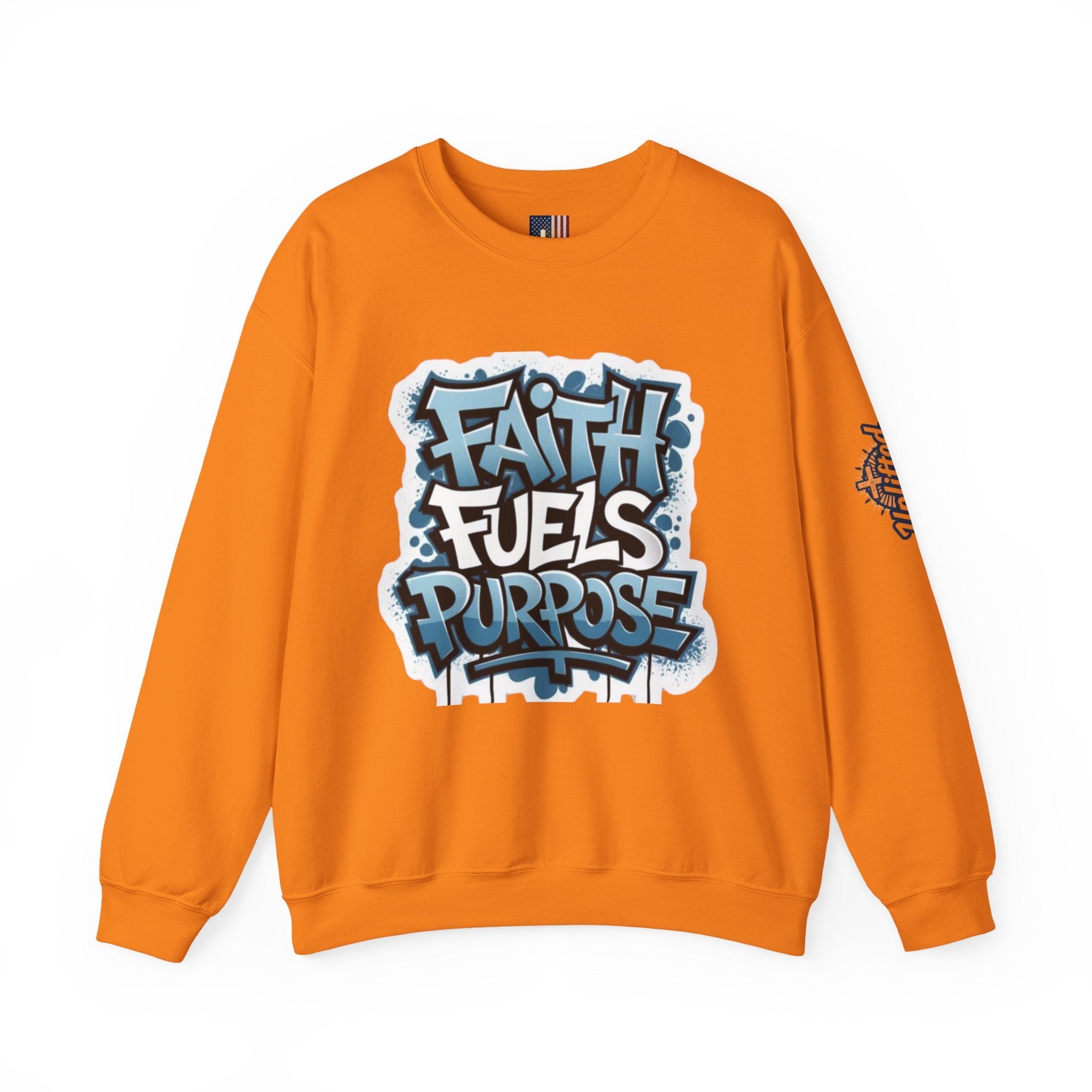 Faith Fuels Purpose Sweatshirt – Inspirational Christian Sweatshirt for Divine Drive & Unstoppable Belief Printify