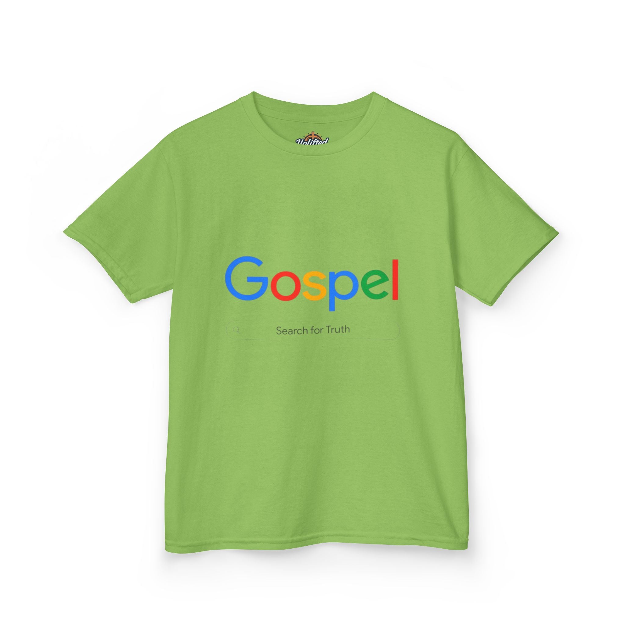 Kids Tee — "Gospel" Colorful Search-Style Logo Printify
