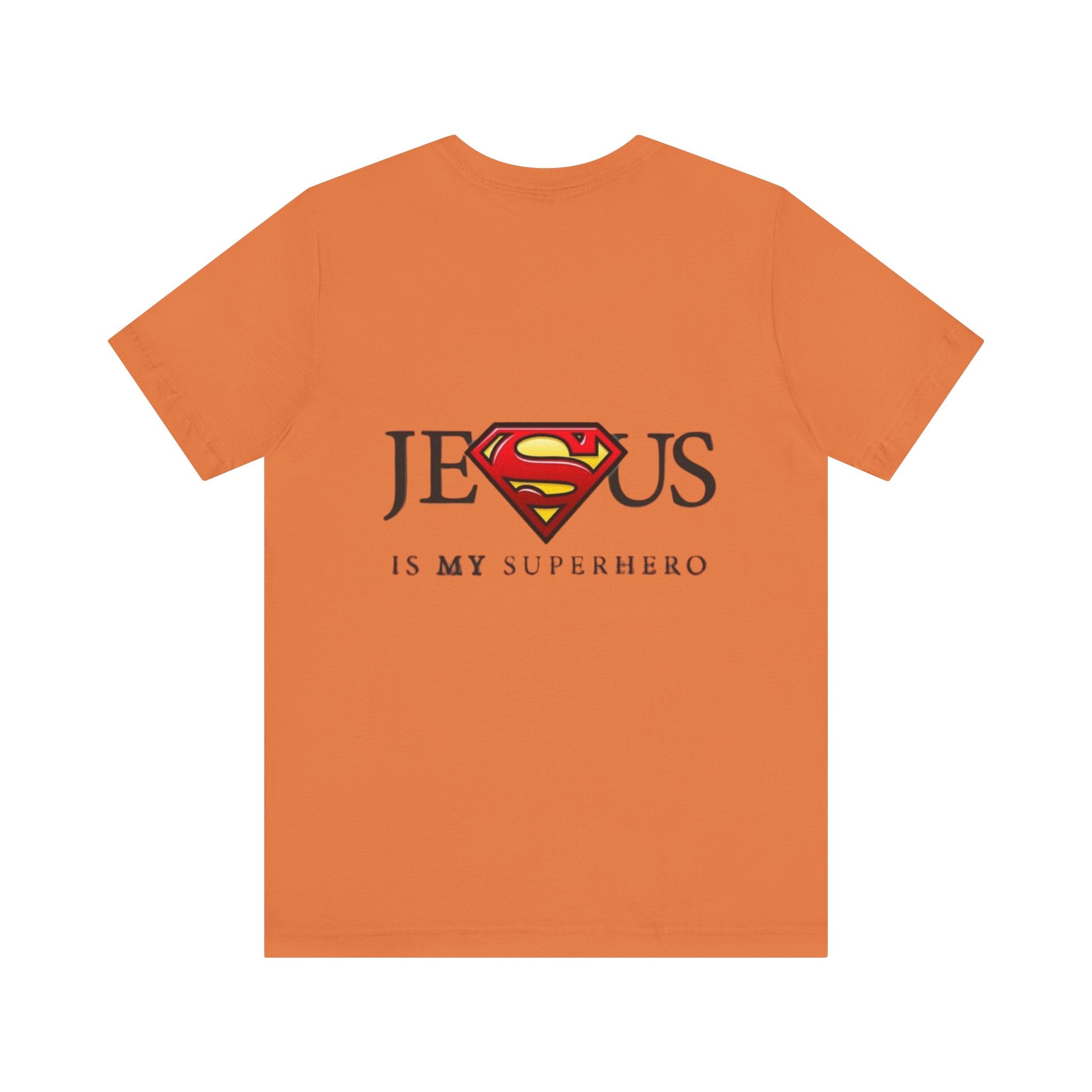 Jesus Is My Superhero T-Shirt — Faith-Based Superman-Inspired Tee Printify