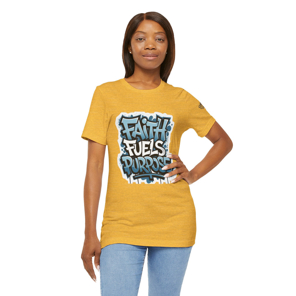Faith Fuels Purpose T-shirt – Inspirational Christian T-shirt for Divine Drive & Unstoppable Belief Printify
