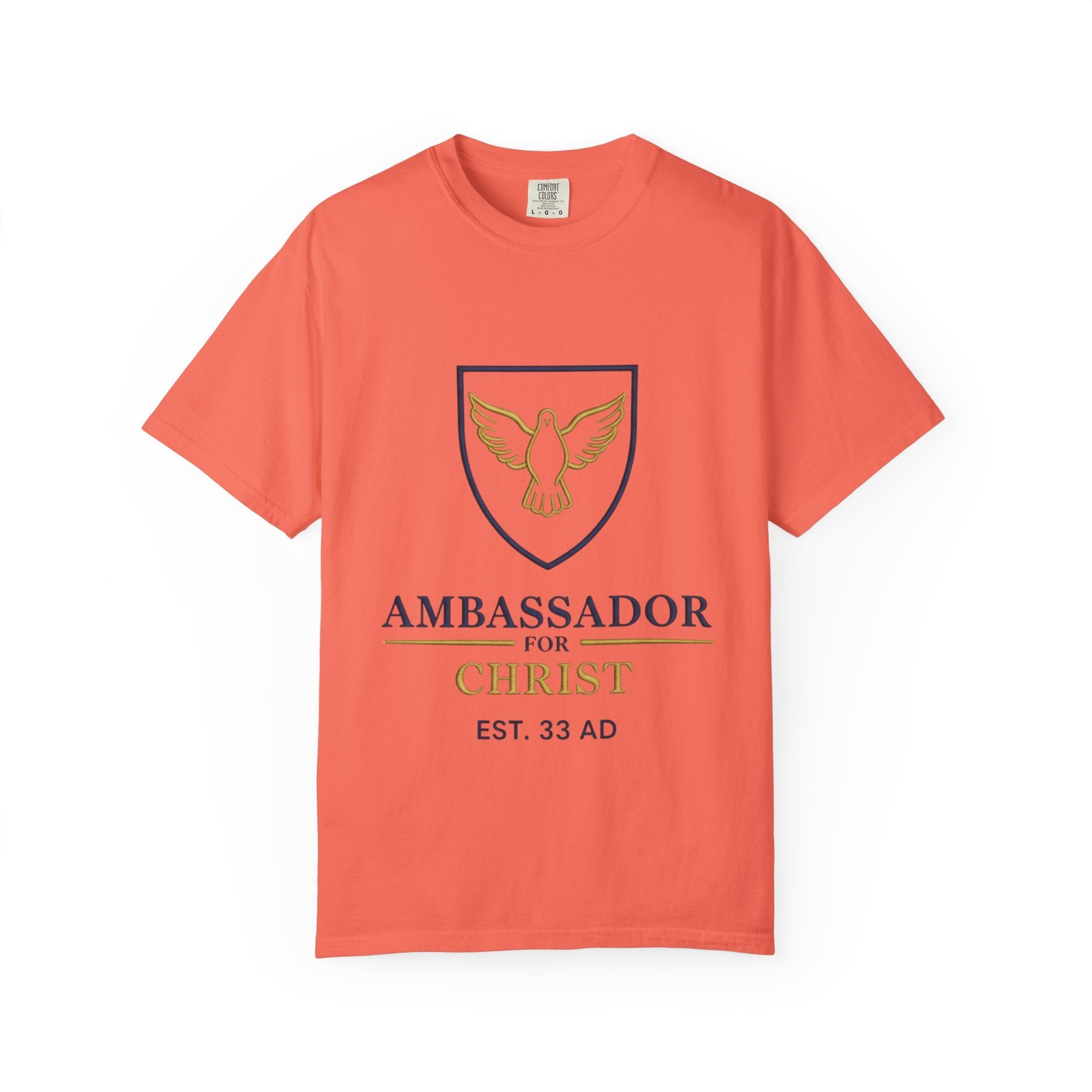 Ambassador for Christ T-Shirt – Established 33 AD Christian Tee for Bold Faith Printify