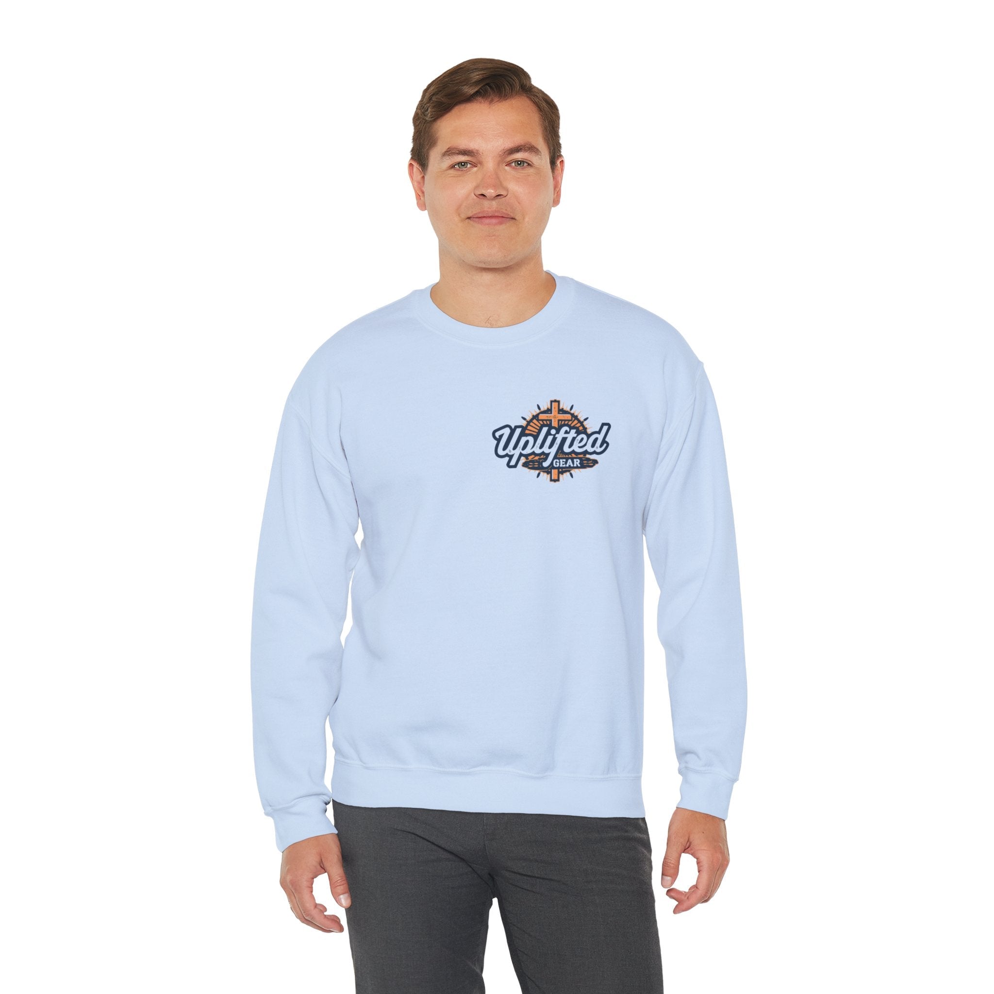 Unique Unicorn Sweatshirt – Rainbow Cross Psalm 139:14 Christian Sweatshirt for Wonderfully Made Printify