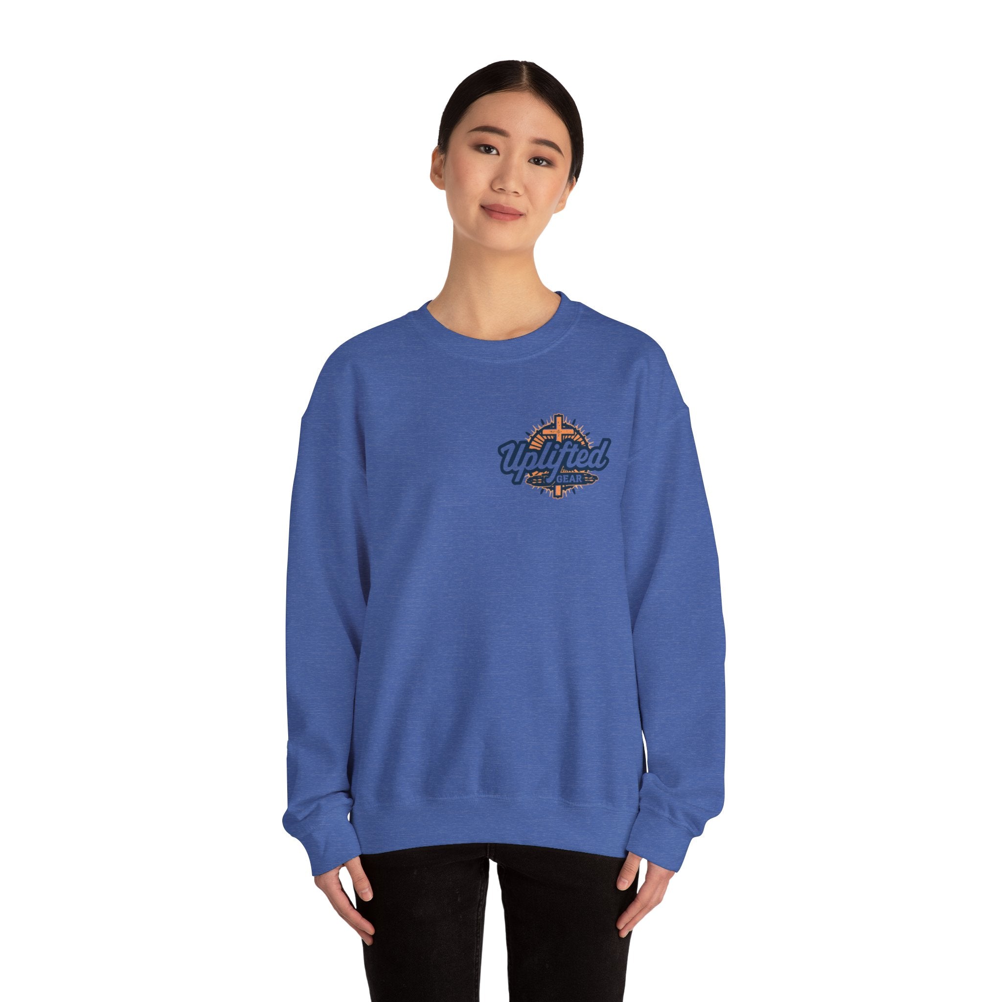 Unique Unicorn Sweatshirt – Rainbow Cross Psalm 139:14 Christian Sweatshirt for Wonderfully Made Printify