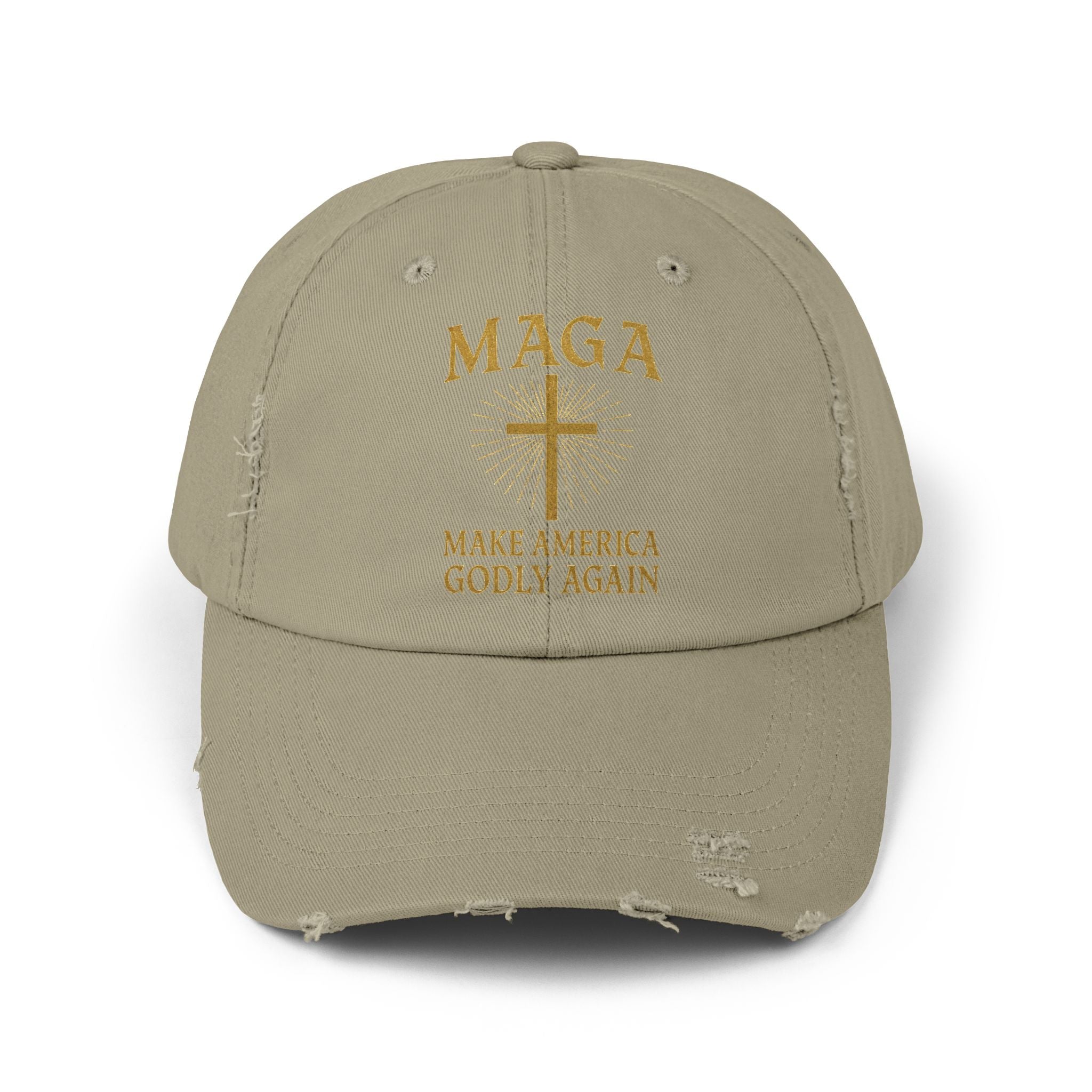 Make America Godly Again Hat – MAGA Christian Patriotic Embroidered Cap for Faith & Freedom Printify