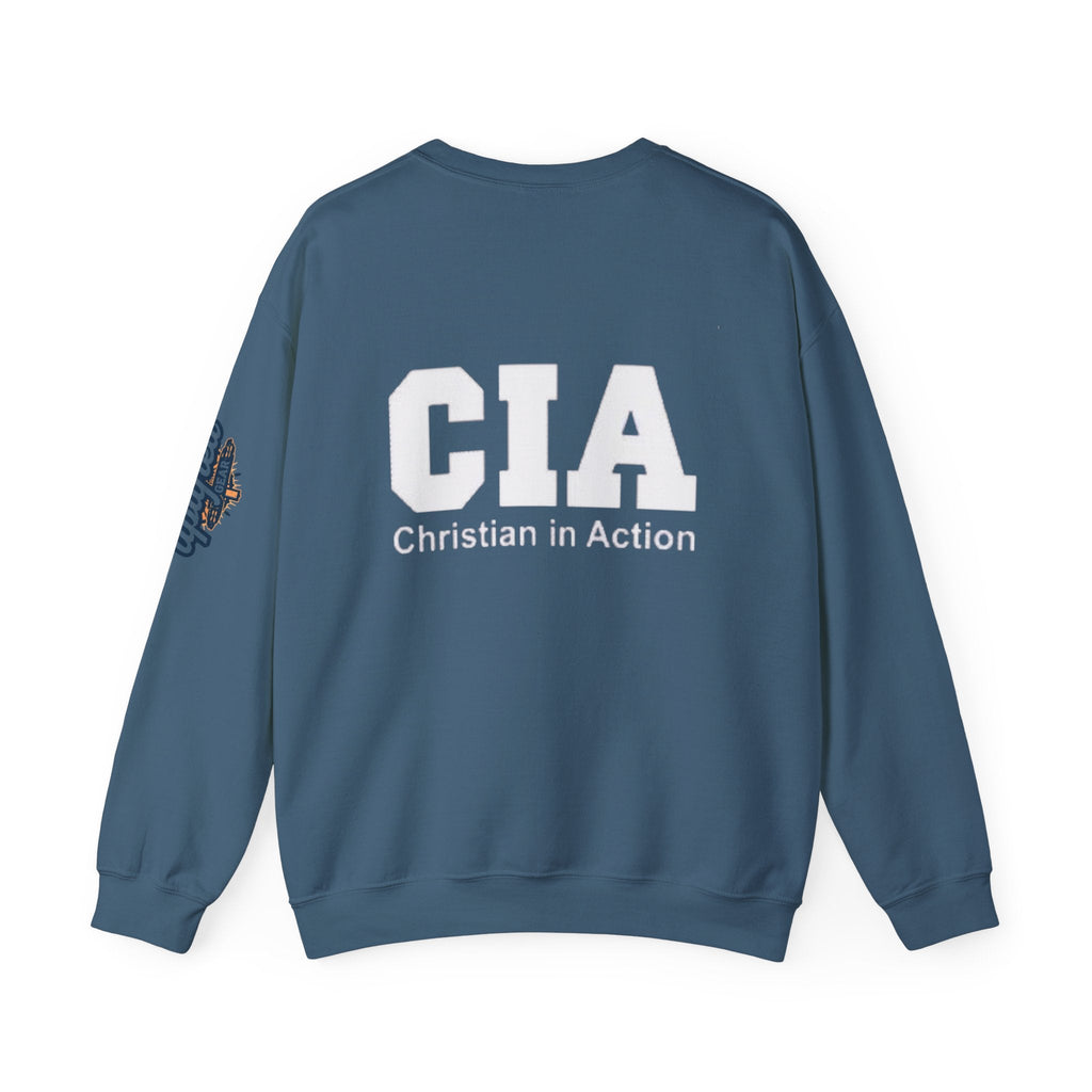 CIA Christian in Action Sweatshirt - Funny Faith Parody Sweatshirt - Mission Ready Apparel Printify
