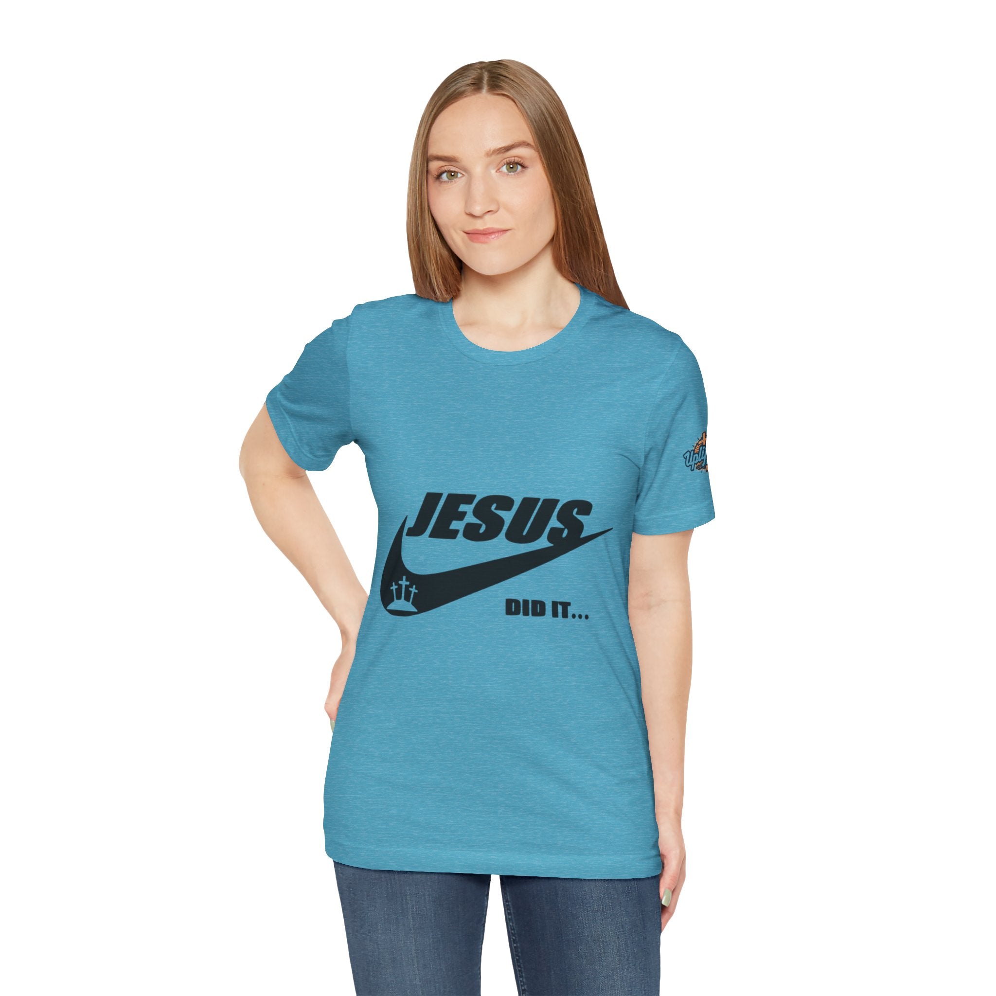 Jesus Did It T-shirt - Funny Christian Parody T-shirt - Faith & Victory Apparel