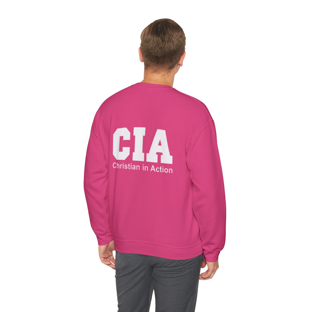 CIA Christian in Action Sweatshirt - Funny Faith Parody Sweatshirt - Mission Ready Apparel Printify