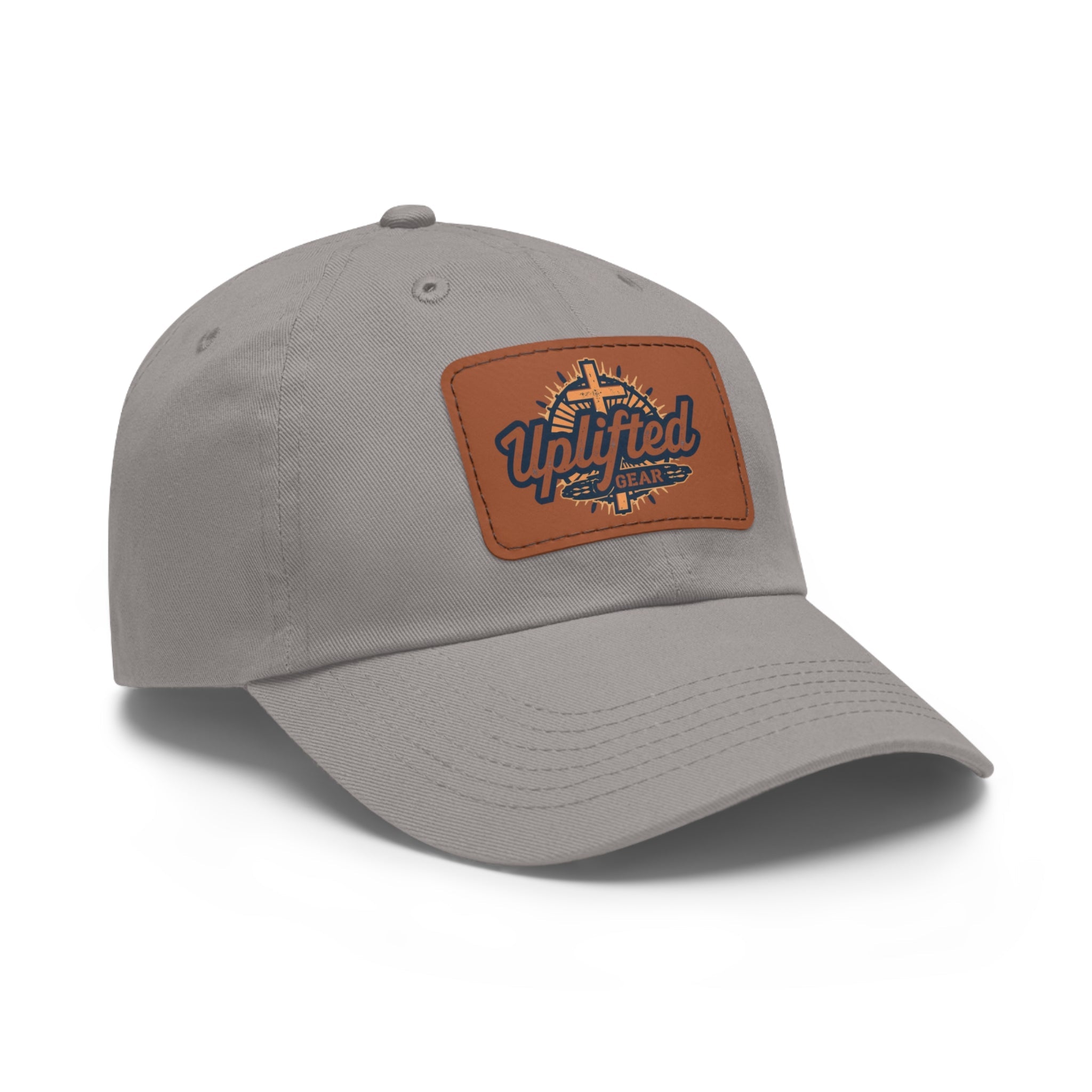Uplifted Gear Dad Hat Christian Brand Rectangle Printify