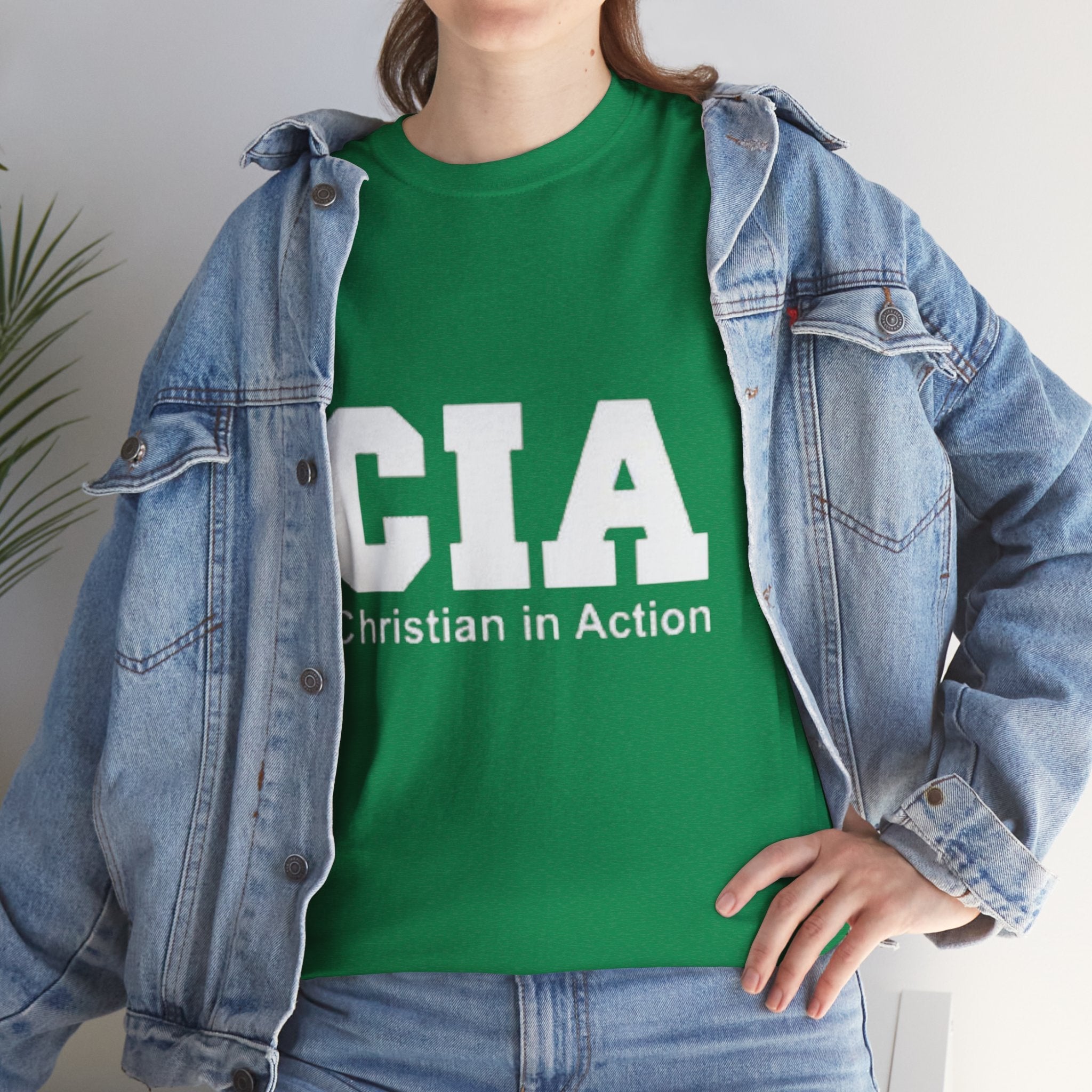 CIA Christian in Action T-shirt - Funny Faith Parody T-shirt - Mission Ready Apparel Printify
