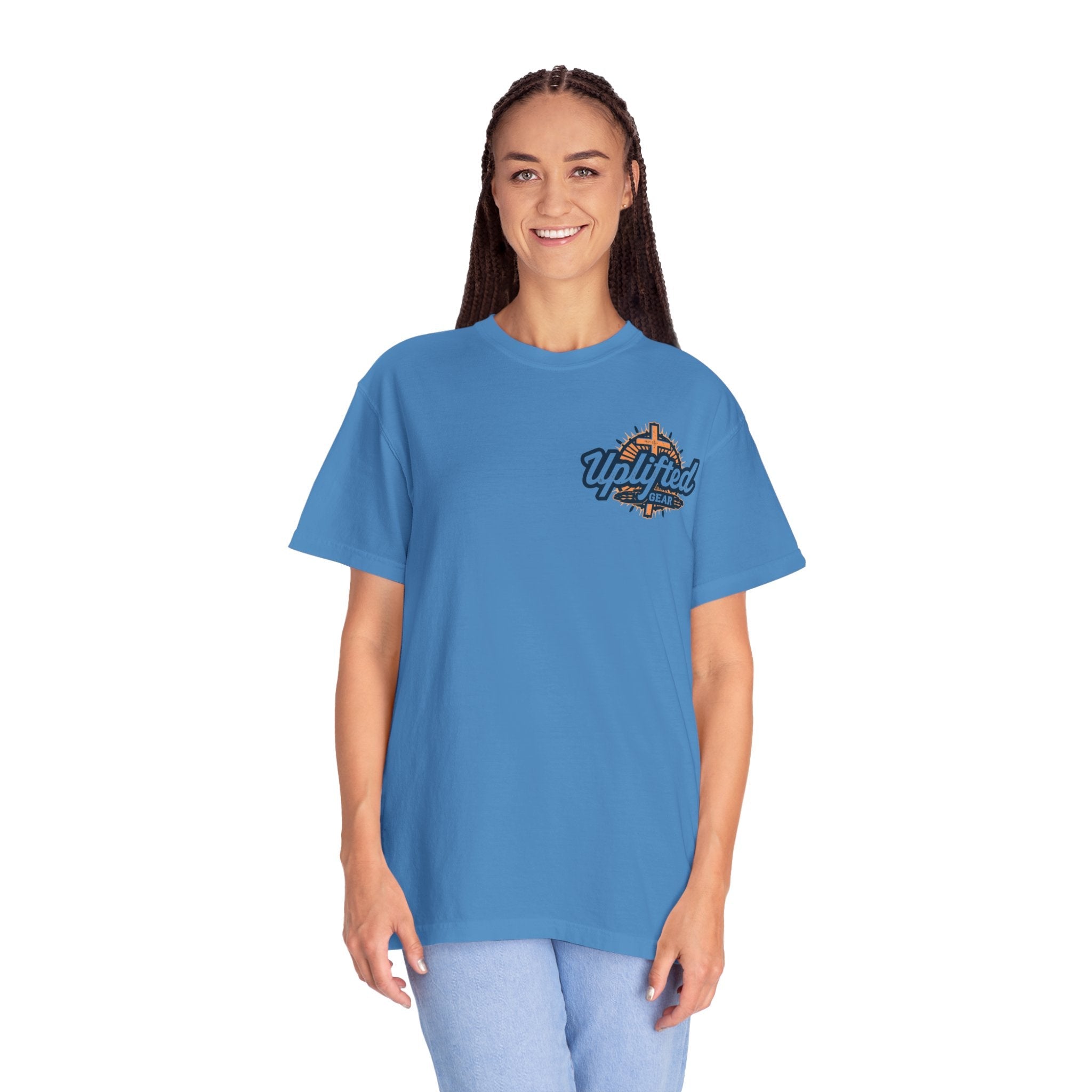 The Greatest Gift T-shirt – Cross Bow Present Christian T-shirt for Christmas Salvation & Eternal Faith Printify