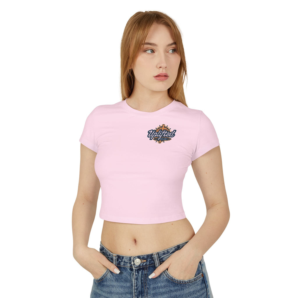 Women's Baby Tee - Phillipians 4:13 Bible Verse Religious Design Printify