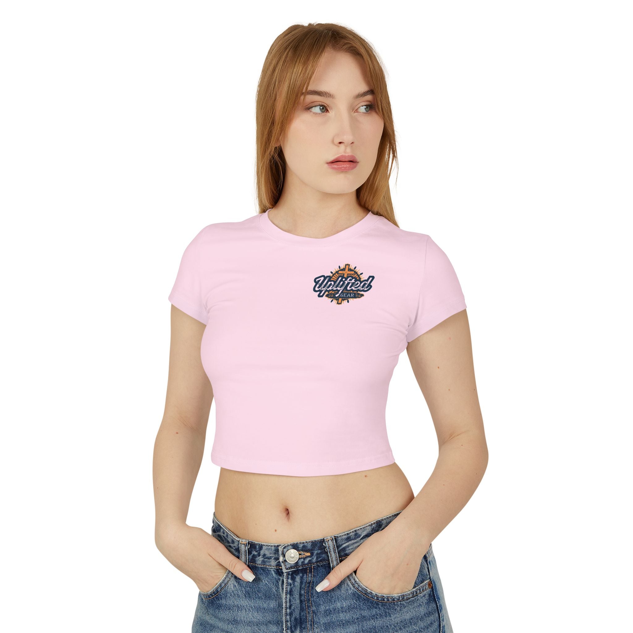 Women's Baby Tee - Phillipians 4:13 Bible Verse Religious Design Printify