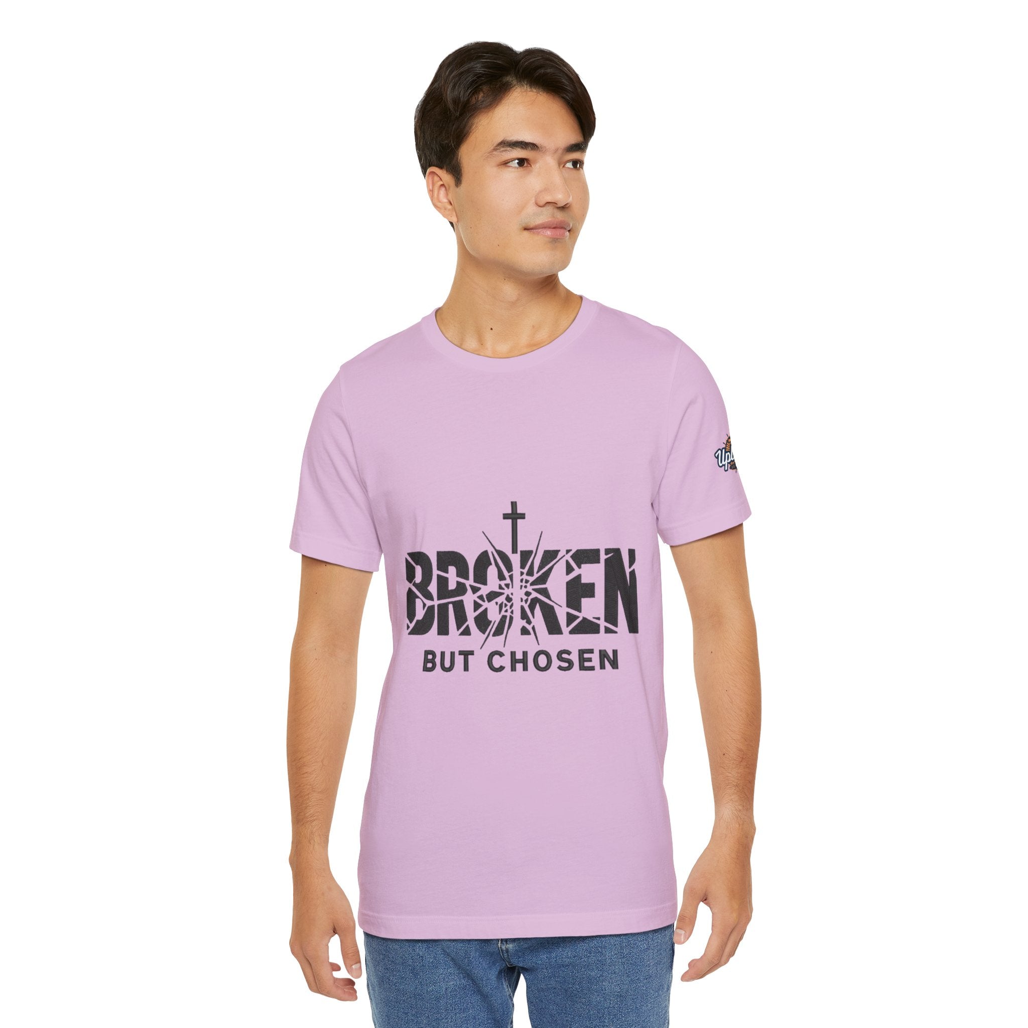 Broken But Chosen T-Shirt — Inspirational Faith Graphic Tee Printify