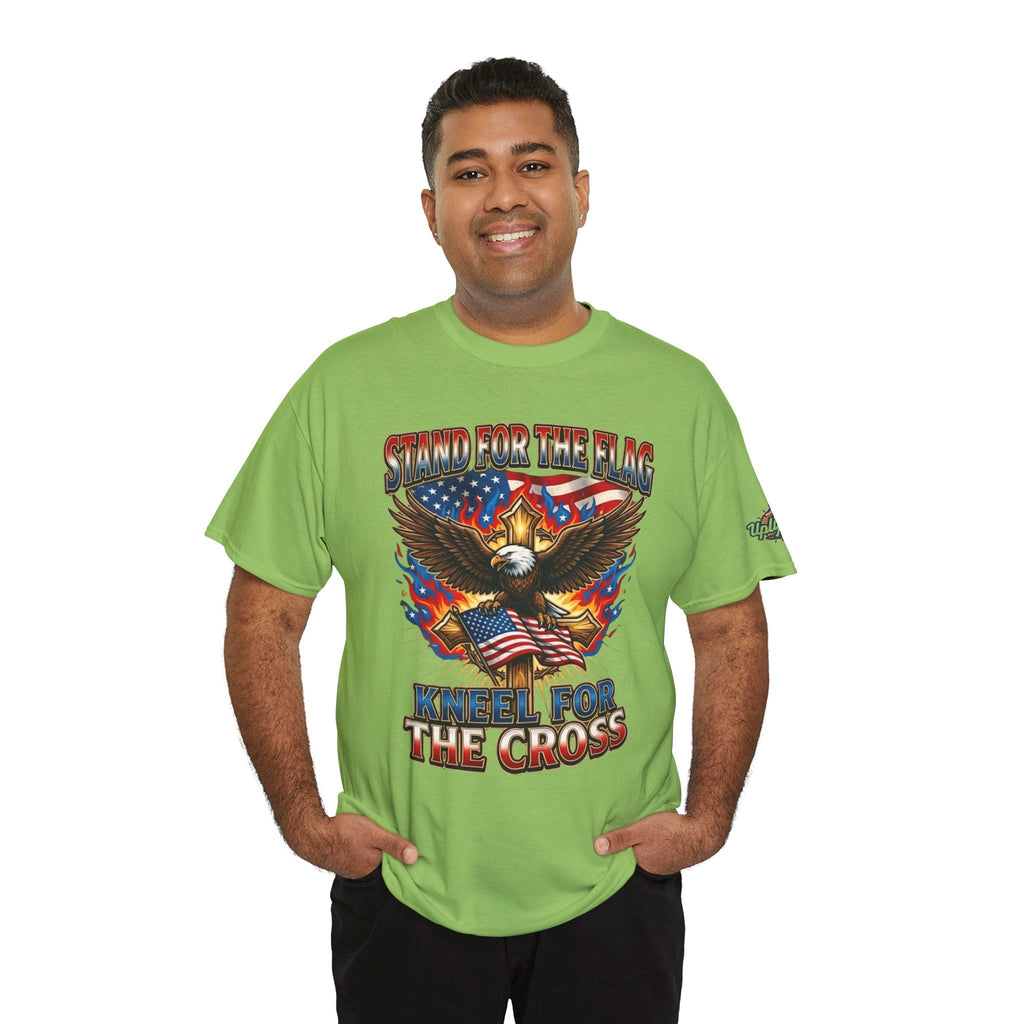 Stand for the Flag Kneel for the Cross T-shirt | Patriotic Eagle T-shirt Printify