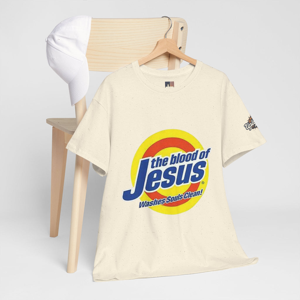 Blood of Jesus Washes Souls Clean T-shirt - Funny Tide Parody - Christian Faith T-shirt Printify