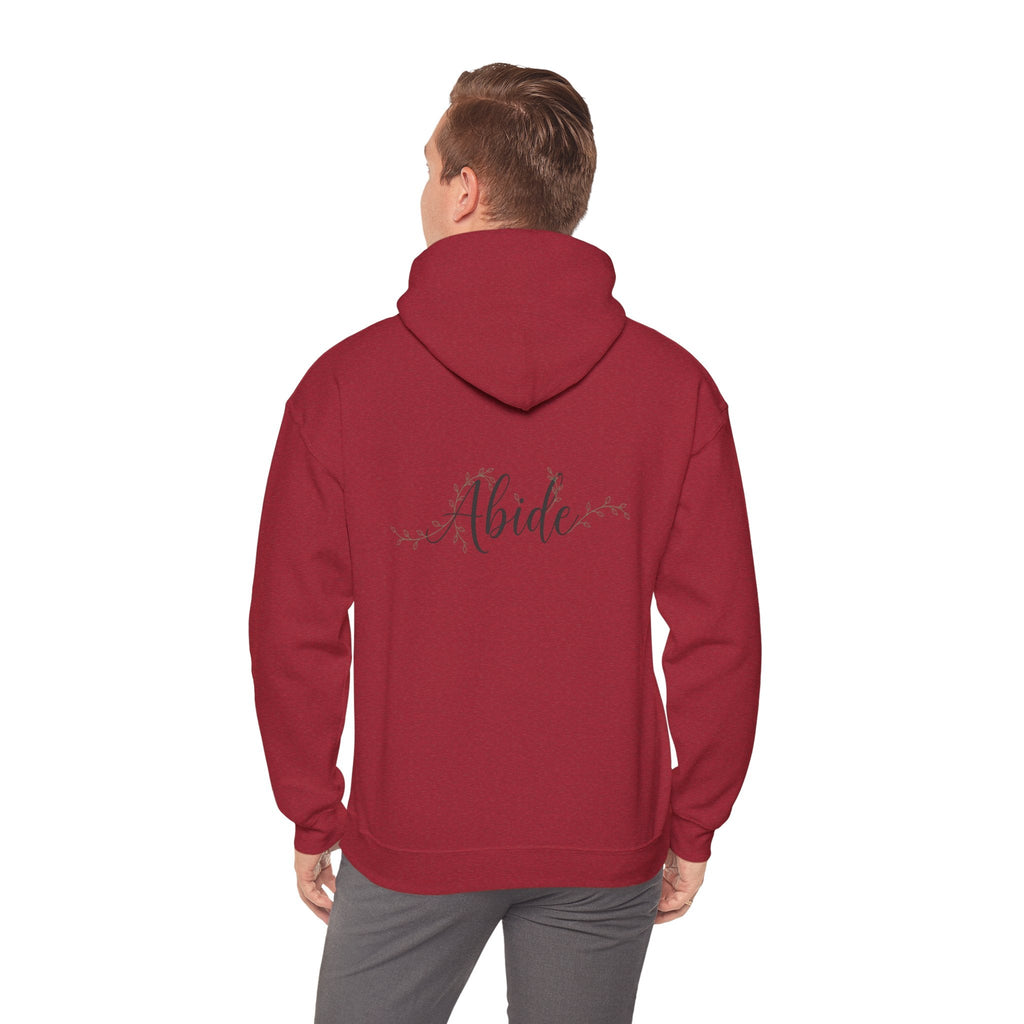 Abide Hoodie – Vine Wrapped John 15:5 Christian Hoodie for Cozy Devotion Printify