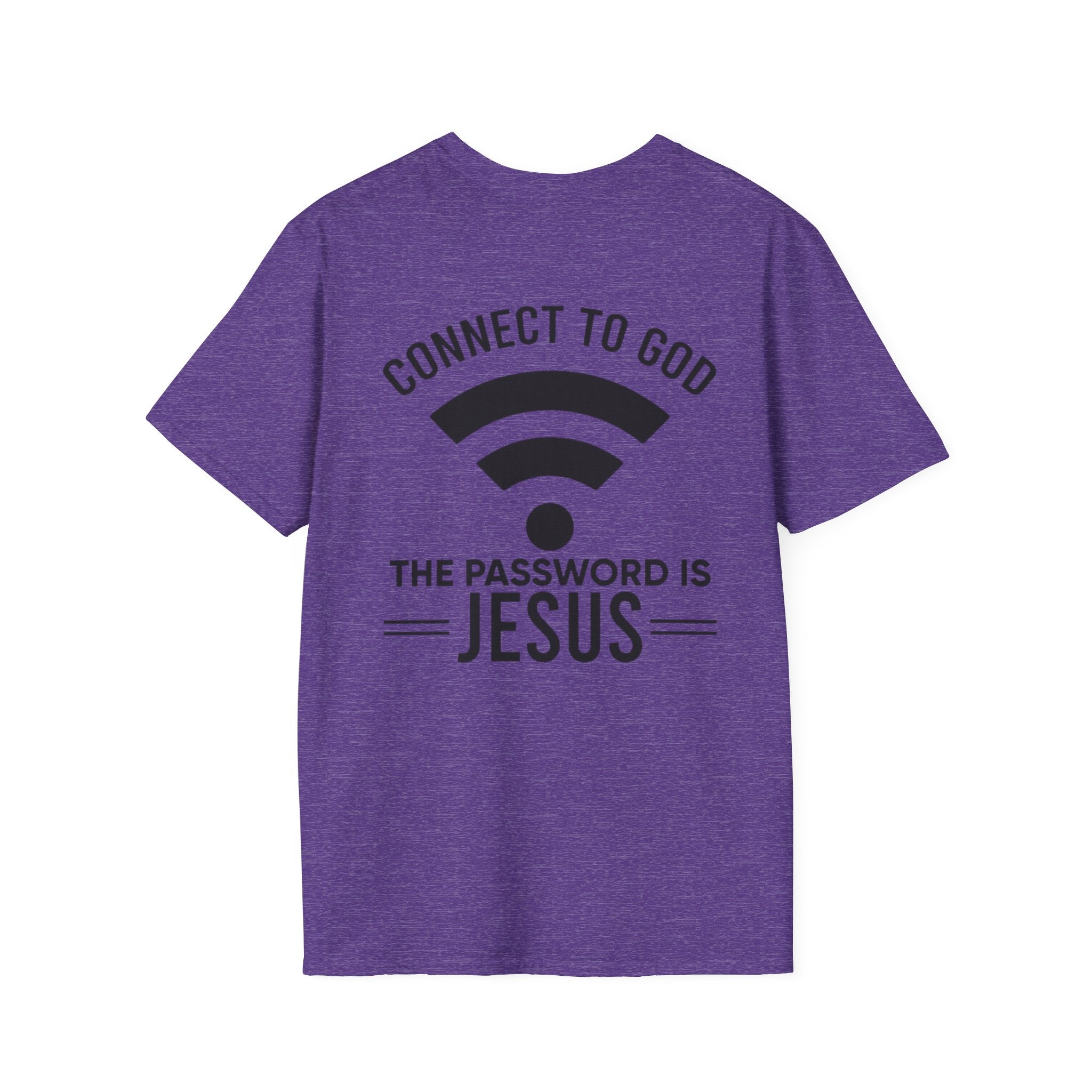 Connect to God T-shirt - WIFI Password is Jesus - Funny Christian Faith T-shirt Printify
