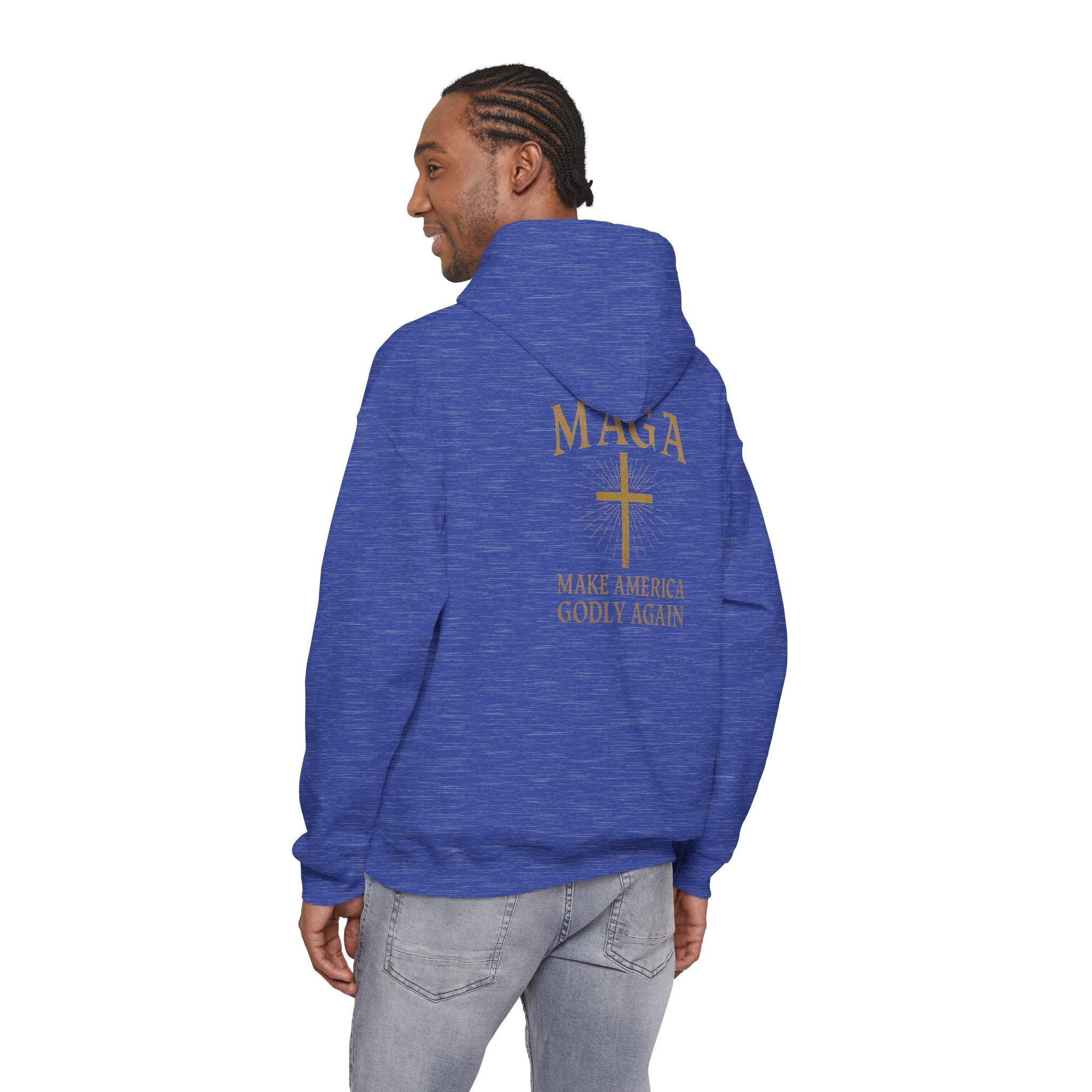Make America Godly Again Hoodie – MAGA Christian Patriotic Sweatshirt for Biblical Values & Freedom Printify