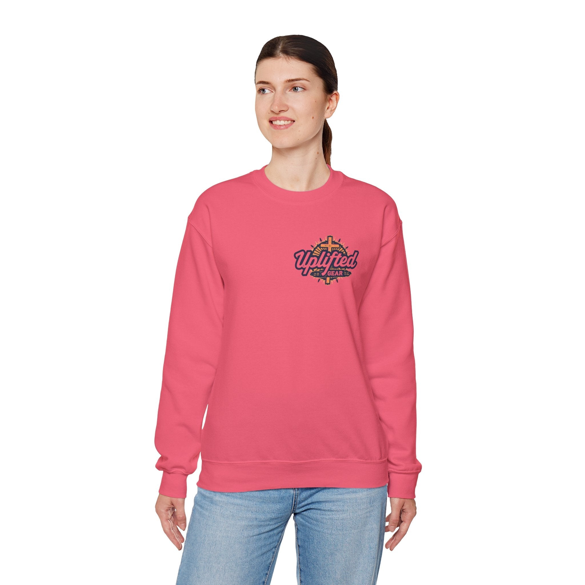 Christ is King Sweatshirt – Bold Crown & Cross Christian Hoodie for Unshakable Faith Printify
