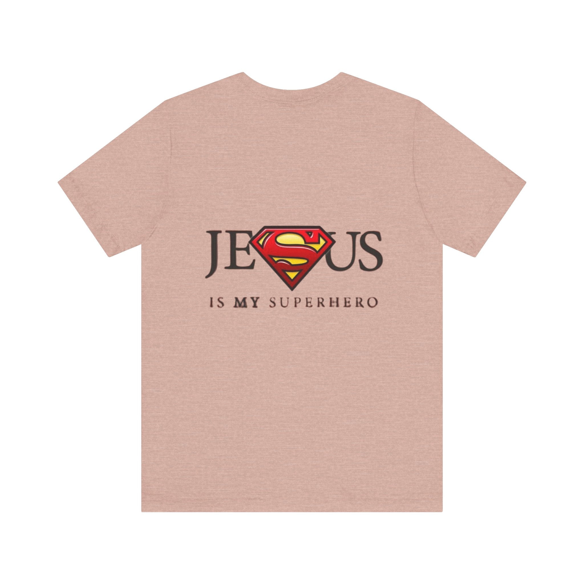 Jesus Is My Superhero T-Shirt — Faith-Based Superman-Inspired Tee Printify