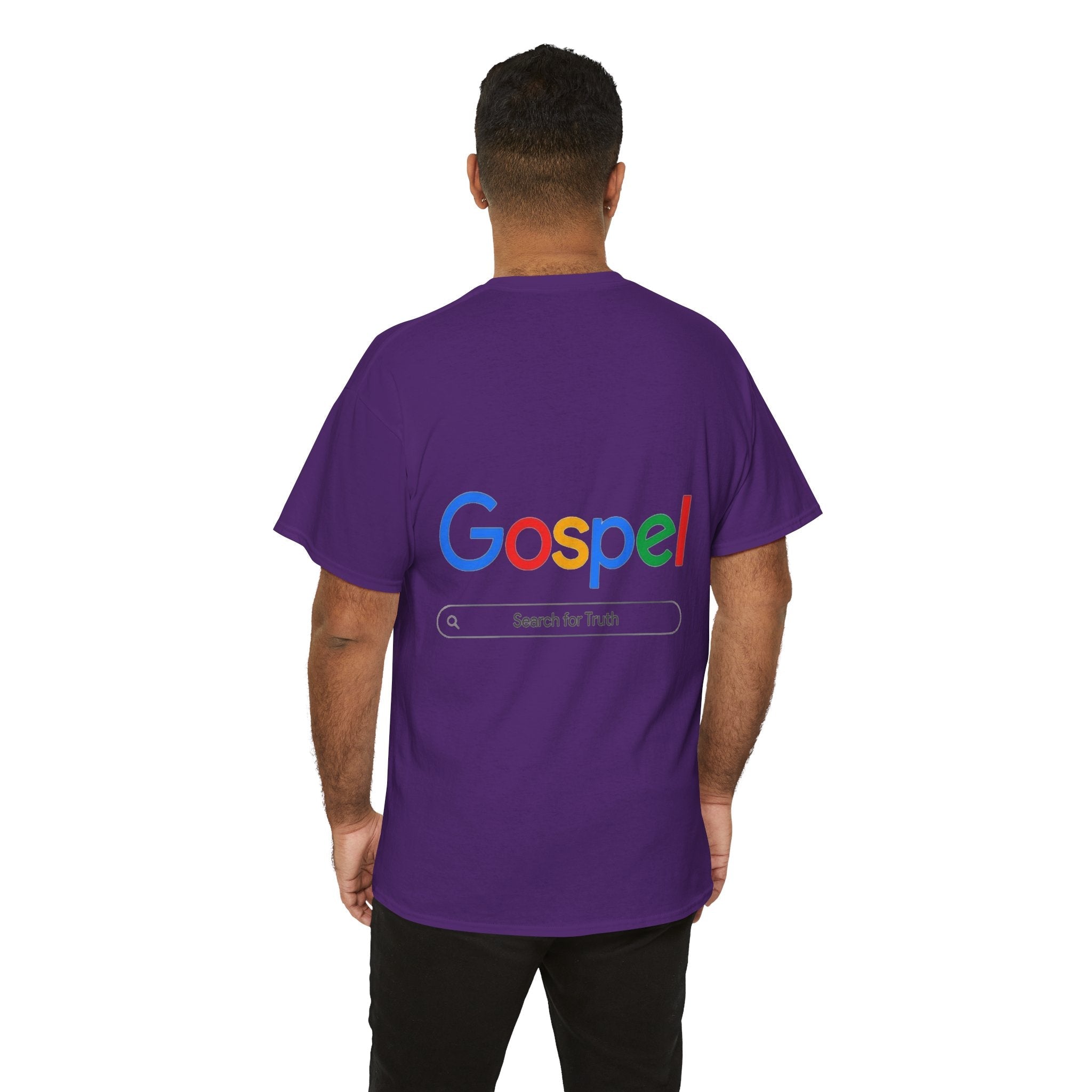 Gospel Graphic Tee — "Gospel" Colorful Logo Christian T-Shirt Printify