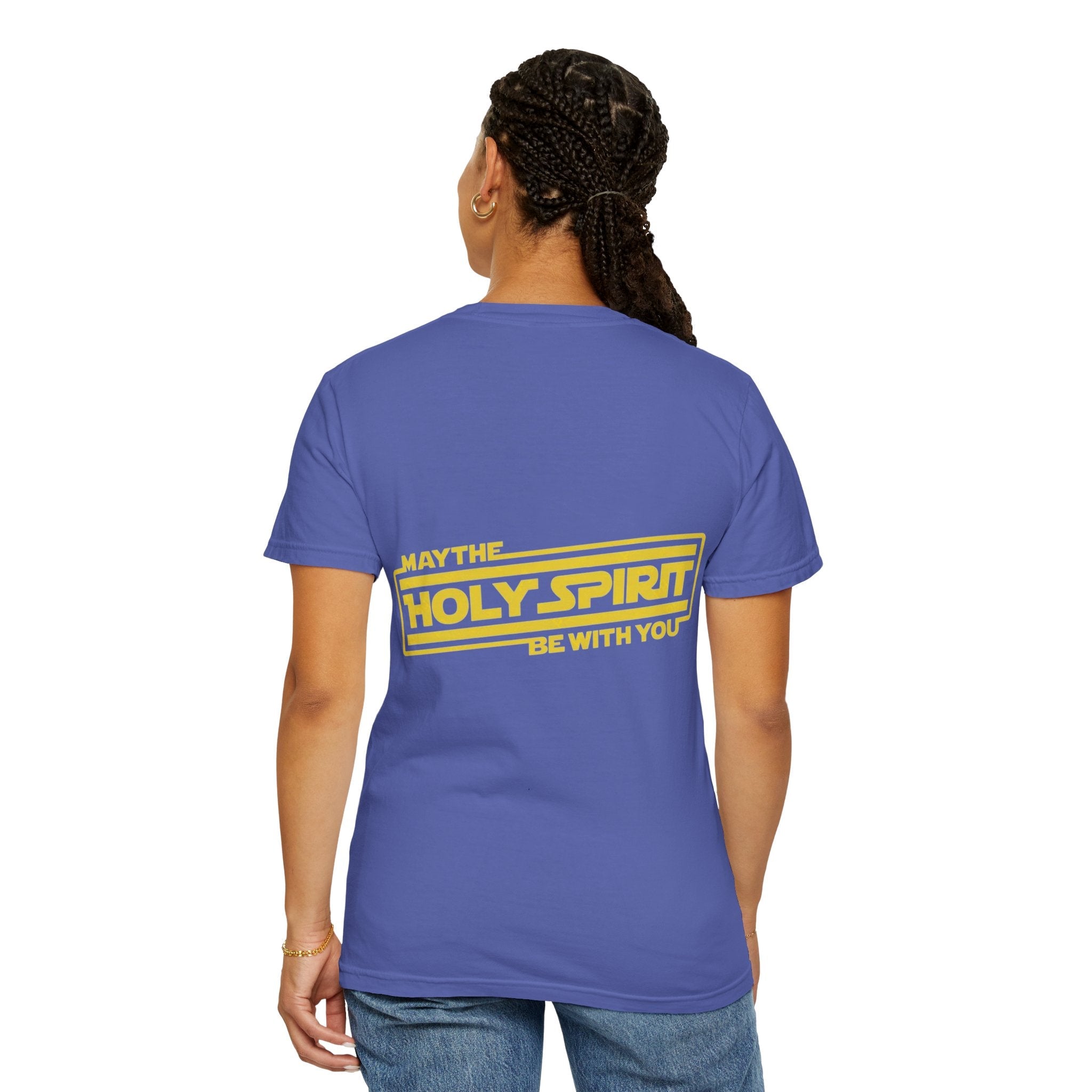 May the Holy Spirit Be With You T-shirt - Christian Star Wars Parody T-shirt Printify