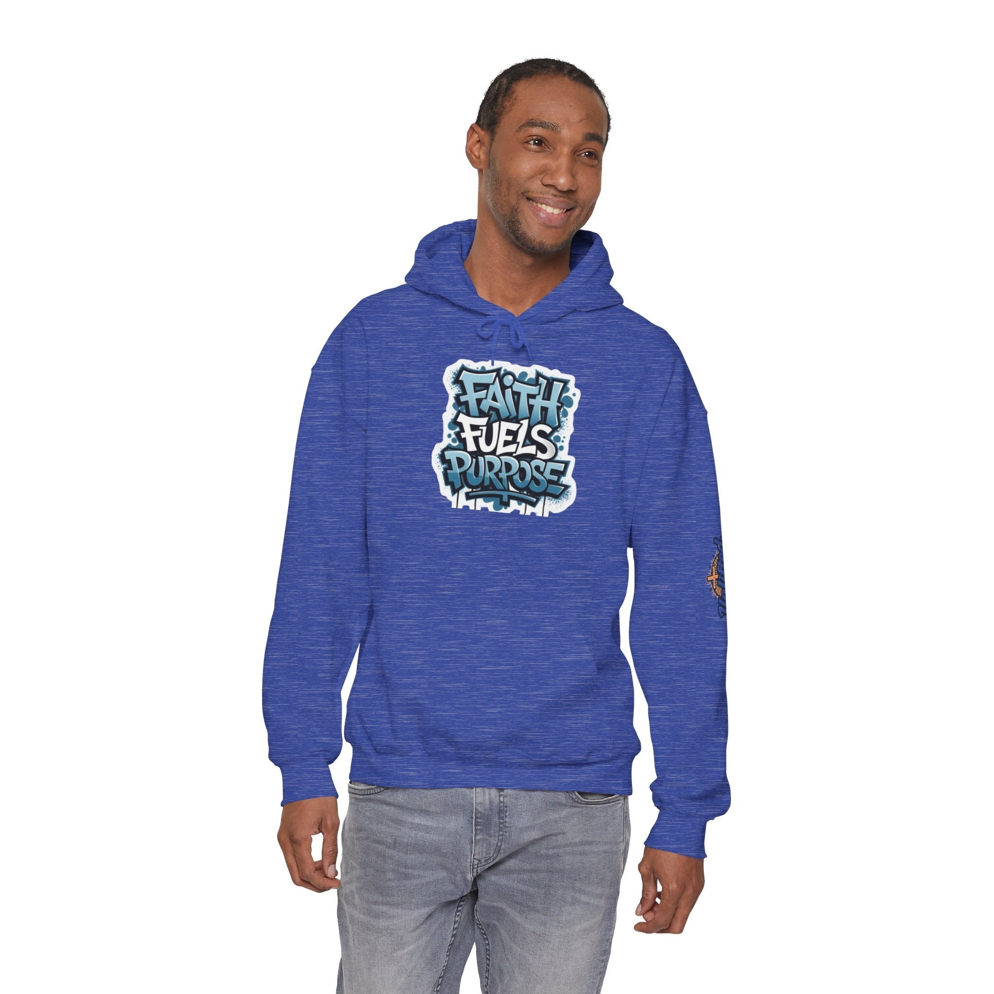 Faith Fuels Purpose Hoodie – Inspirational Christian Sweatshirt for Divine Drive & Unstoppable Belief Printify