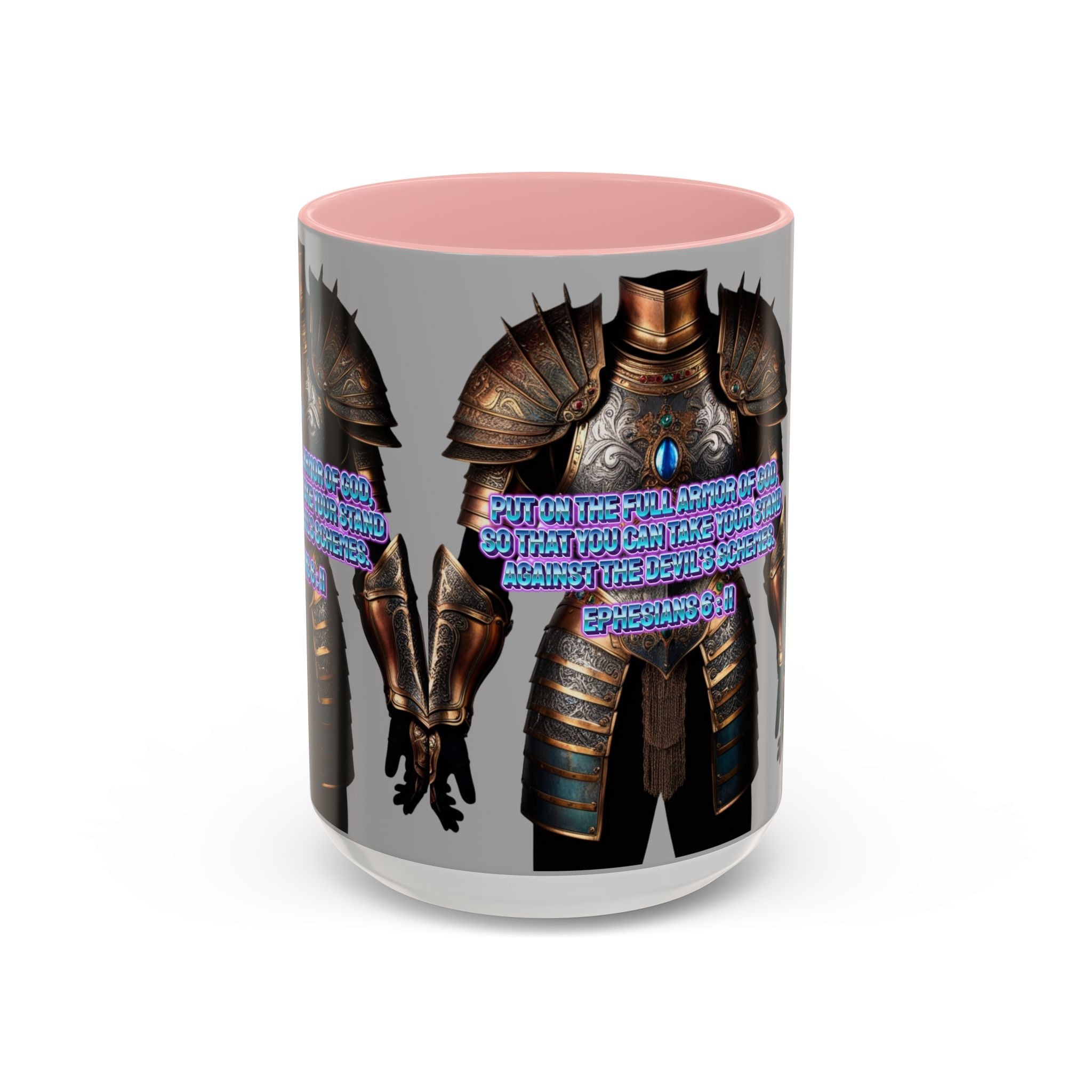 Religious Graphic Armor Of God Design - Accent Coffee Mug (11, 15oz) Printify