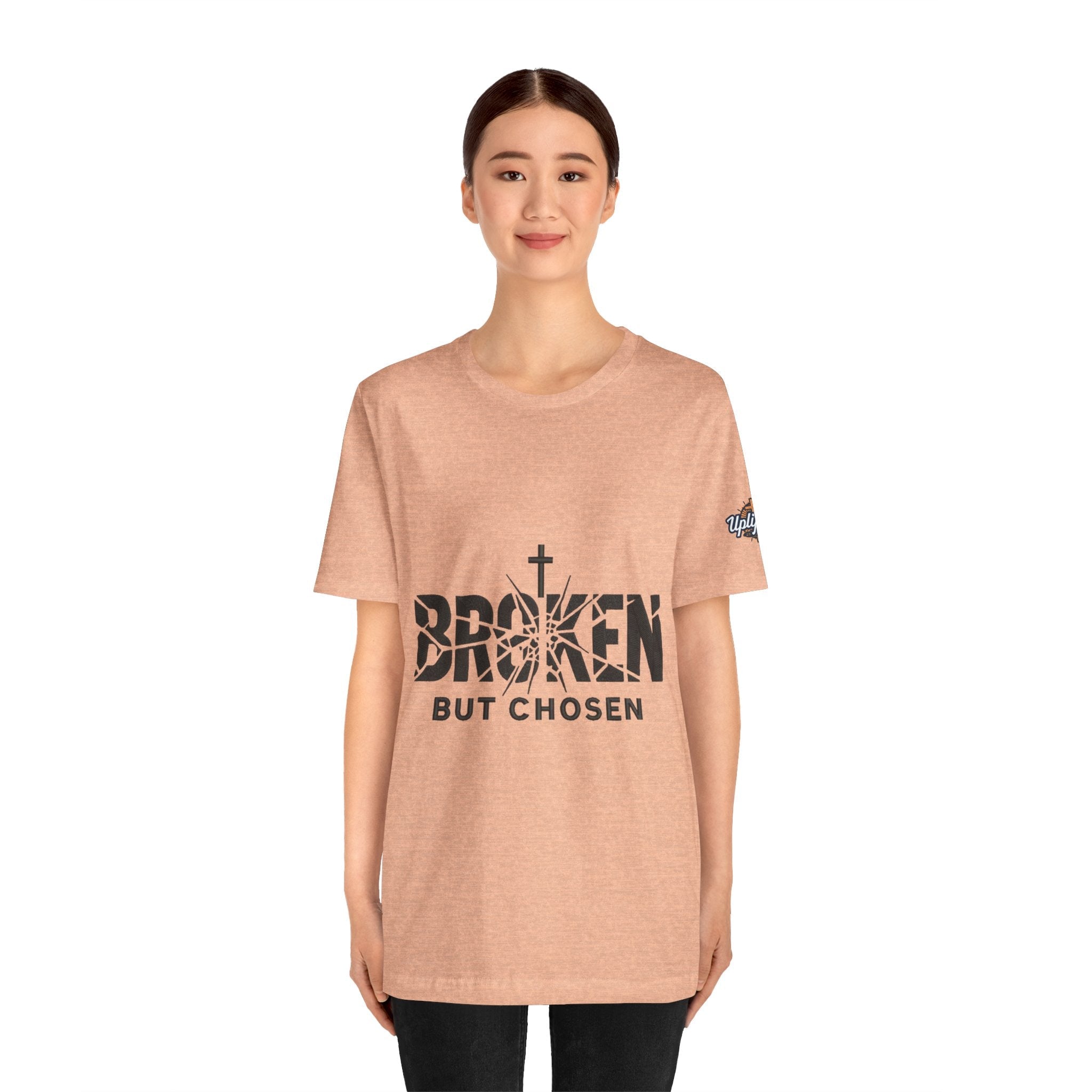 Broken But Chosen T-Shirt — Inspirational Faith Graphic Tee Printify