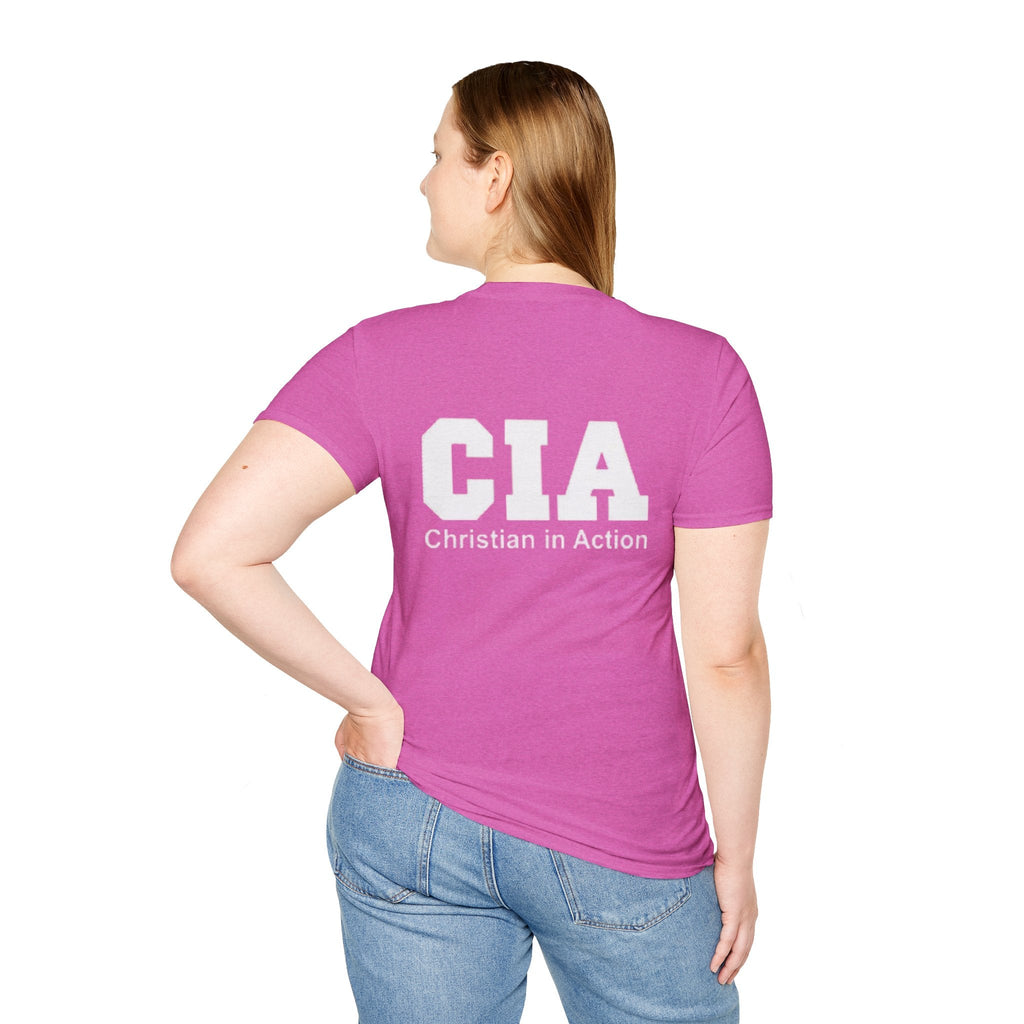 CIA Christian in Action T-shirt - Funny Faith Parody T-shirt - Mission Ready Apparel Printify