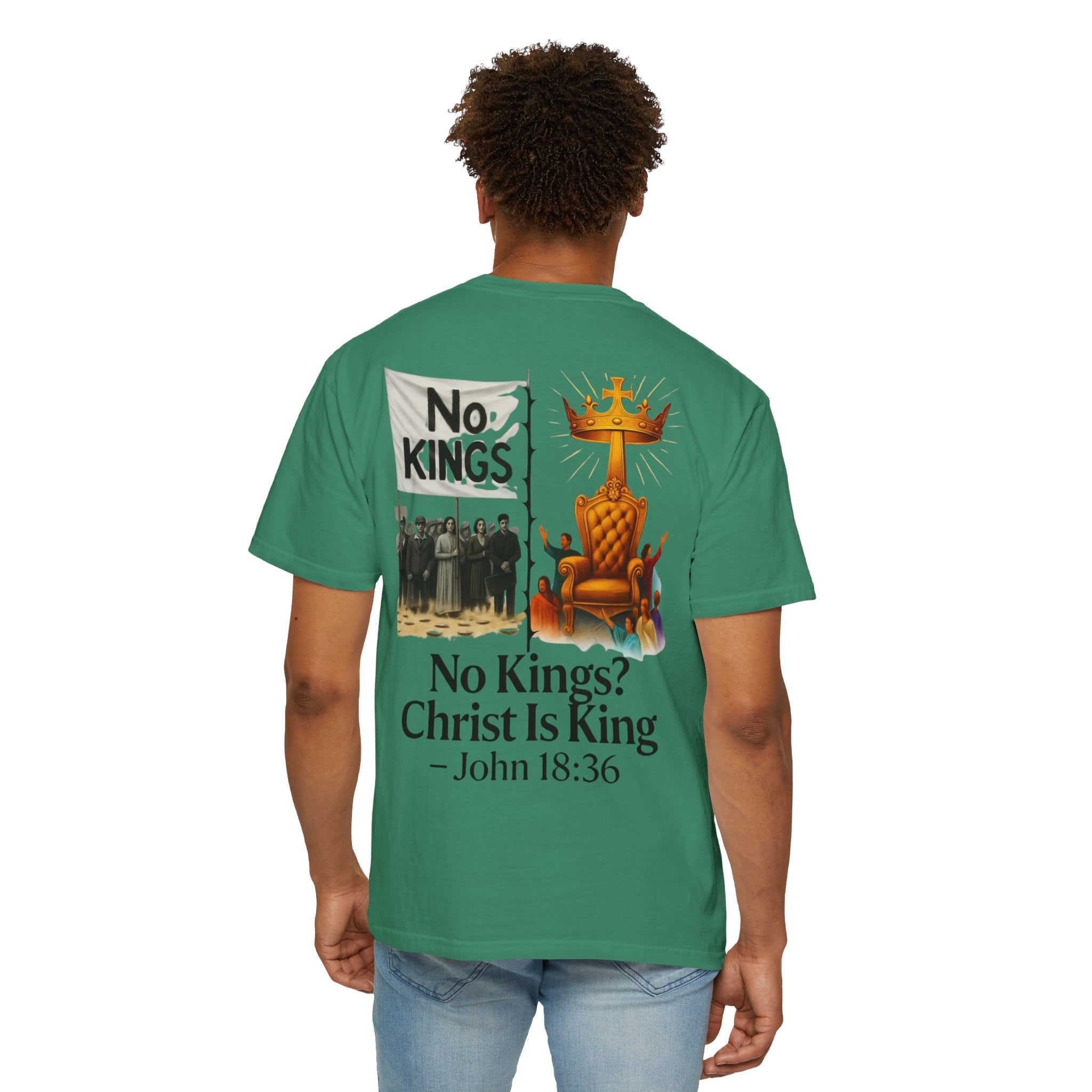 No Kings? Christ is King T-Shirt – Bold Christian Faith Tee for Devoted Believers Printify