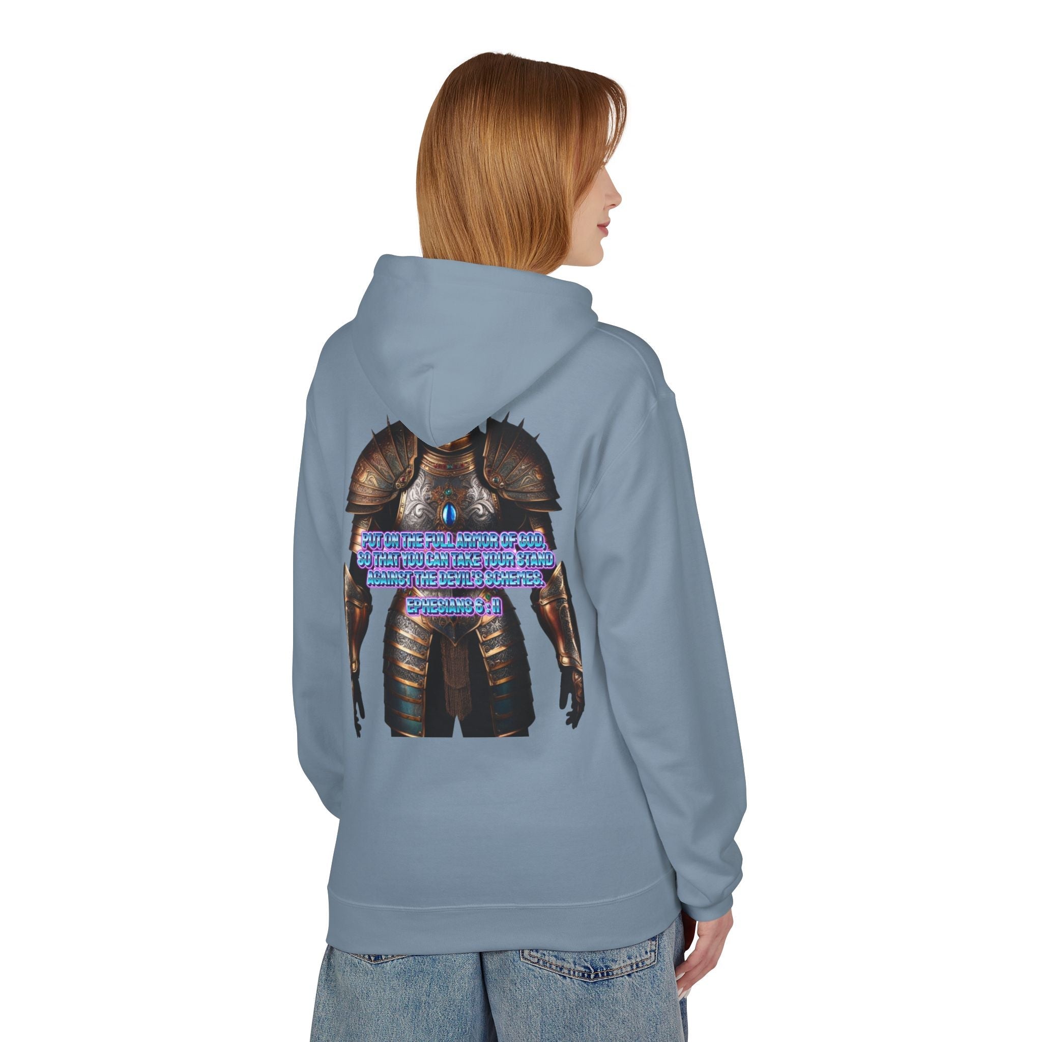 Hoodie - Ephesians 6:11 Bible Verse Religious Design Printify