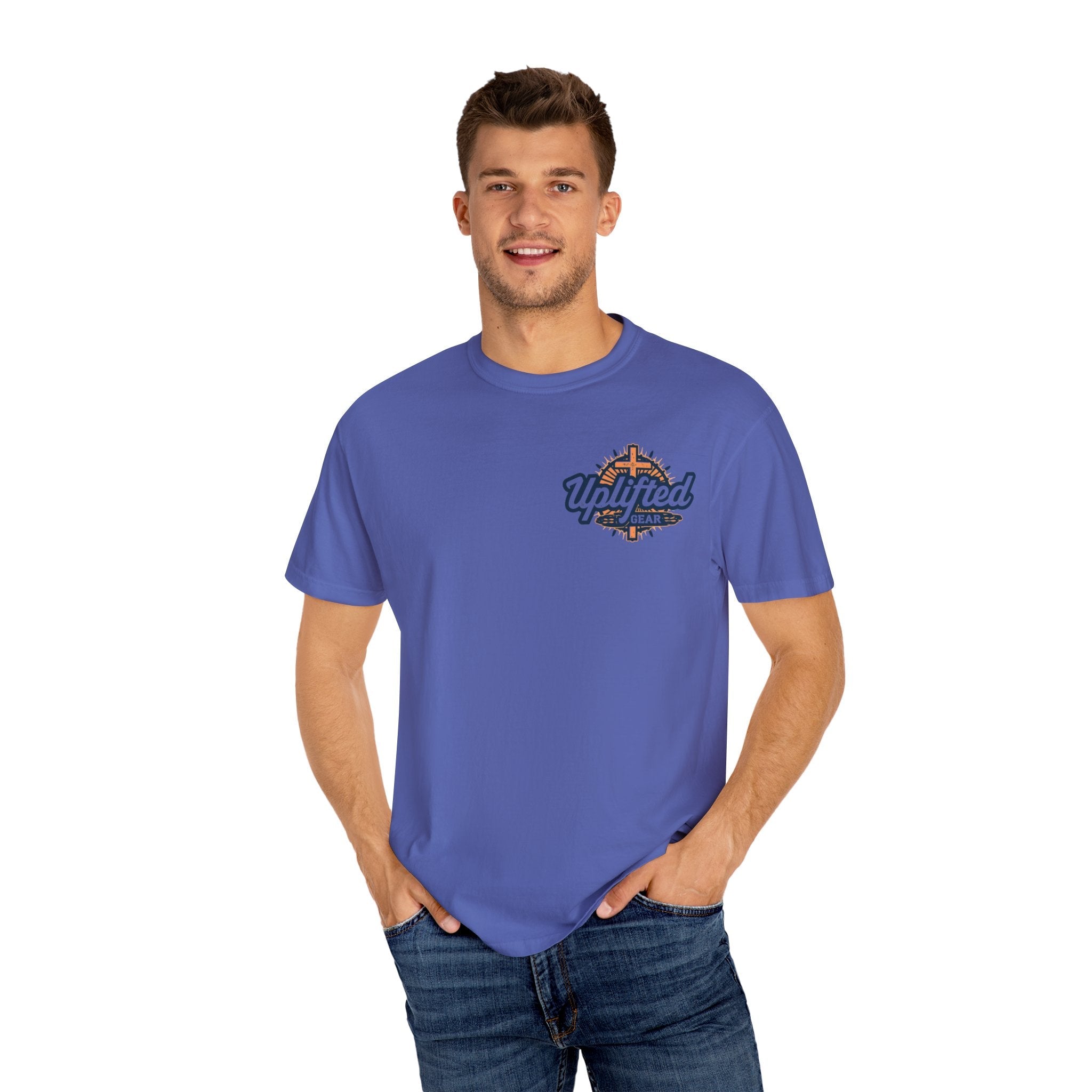 Trust in The Lord Proverbs 3:5-6 Biblical Design Unisex Garment-Dyed T-shirt Printify
