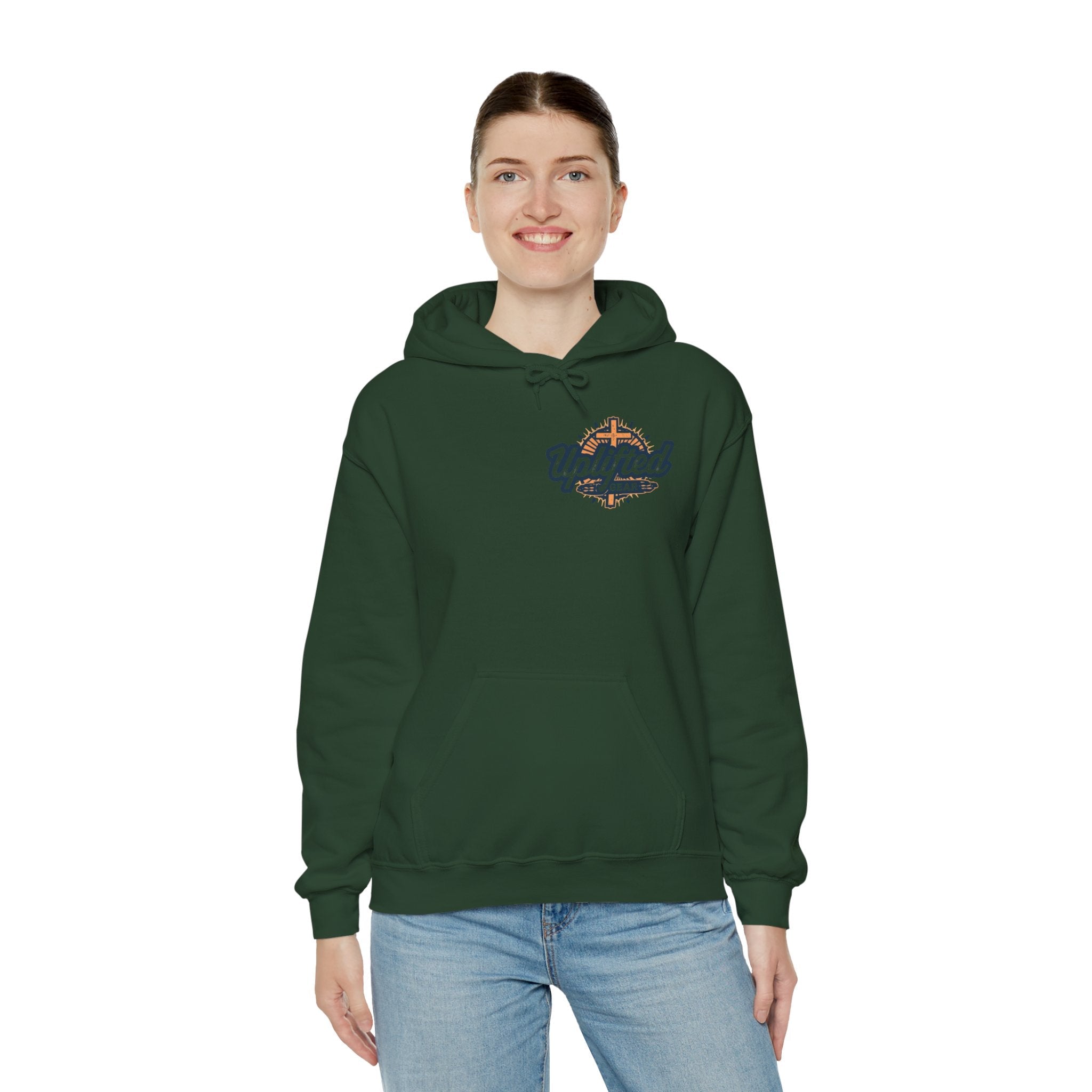 Jesus is King Hoodie – Bold Crown & Cross Christian Sweatshirt for Eternal Reign & Cozy Faith Printify