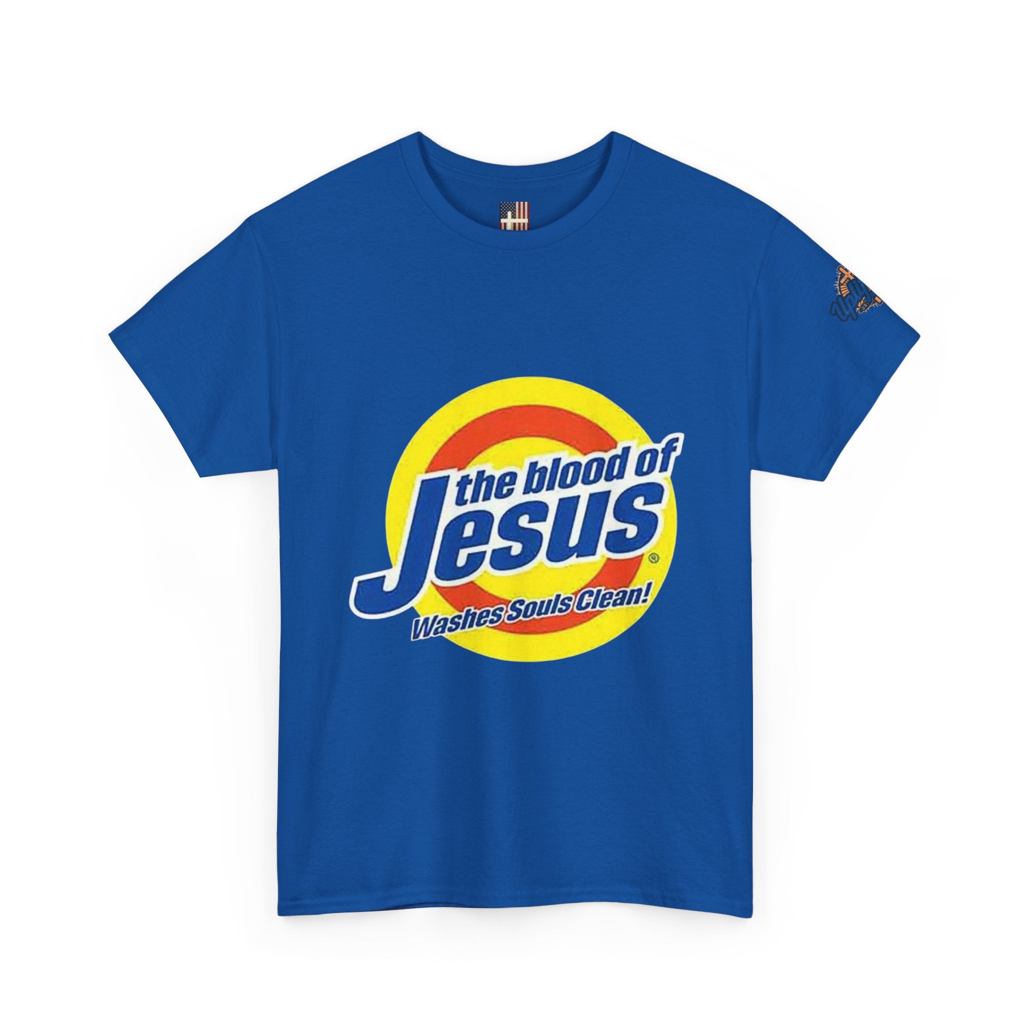 Blood of Jesus Washes Souls Clean T-shirt - Funny Tide Parody - Christian Faith T-shirt Printify