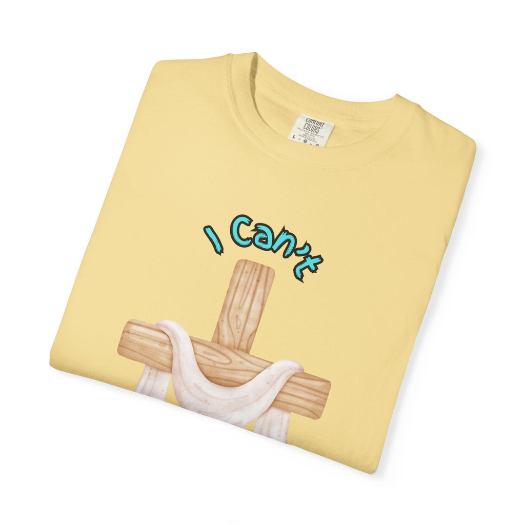 I Can’t, But I Know a Guy T-Shirt – Jesus Cross Christian Tee for Faithful Humor Printify