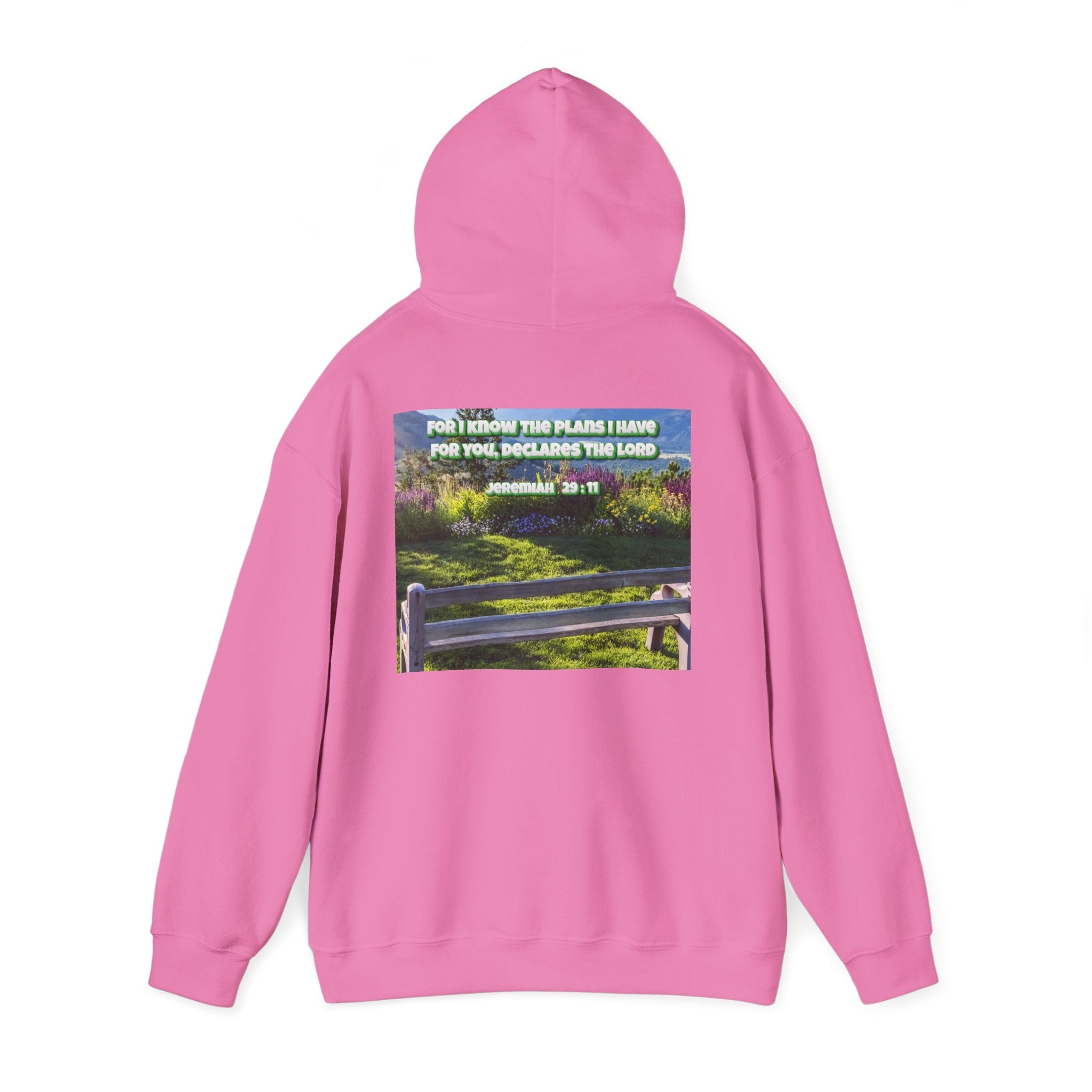 Bible Verse Unisex Heavy Blend™ Hooded Sweatshirt - Jeremiah 29 : 11 Printify