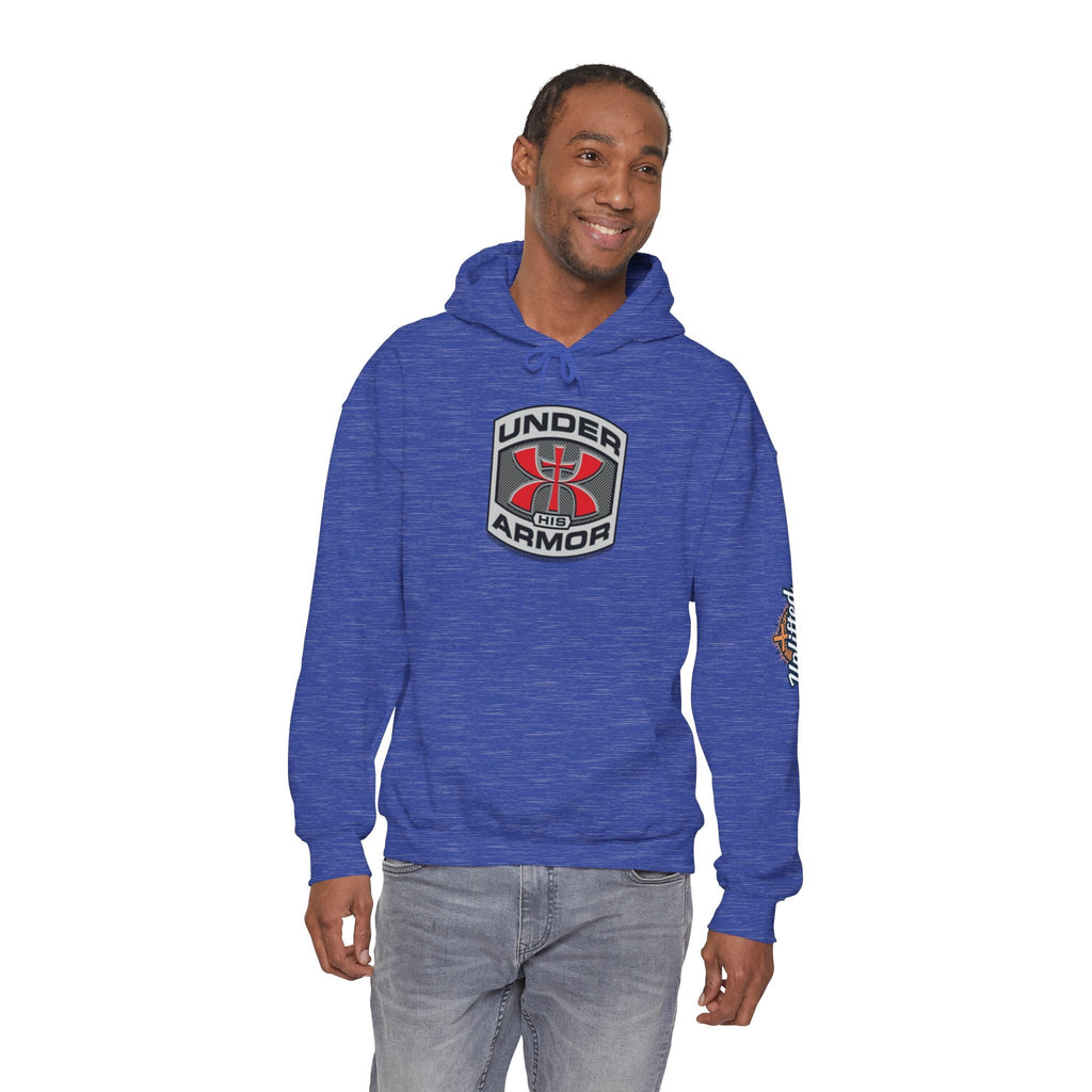 Under Armor Logo Hoodie — Black Athletic Pullover Printify