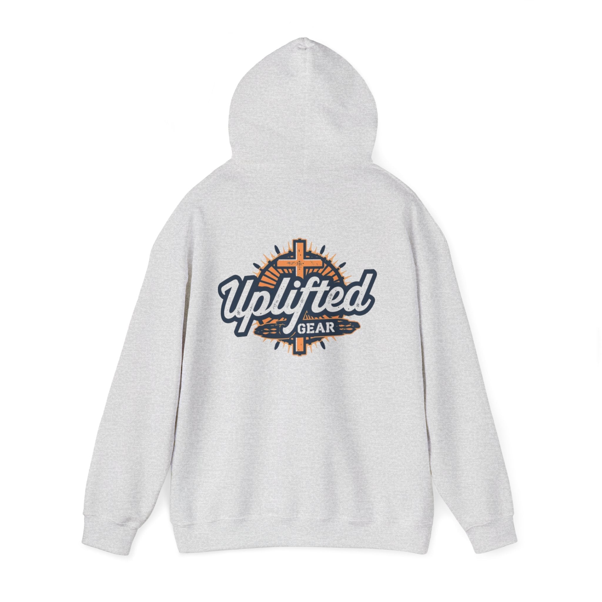 Uplifted Gear Christian Hoodie – Bold Logo Faith Hoodie for Inspired Living Printify