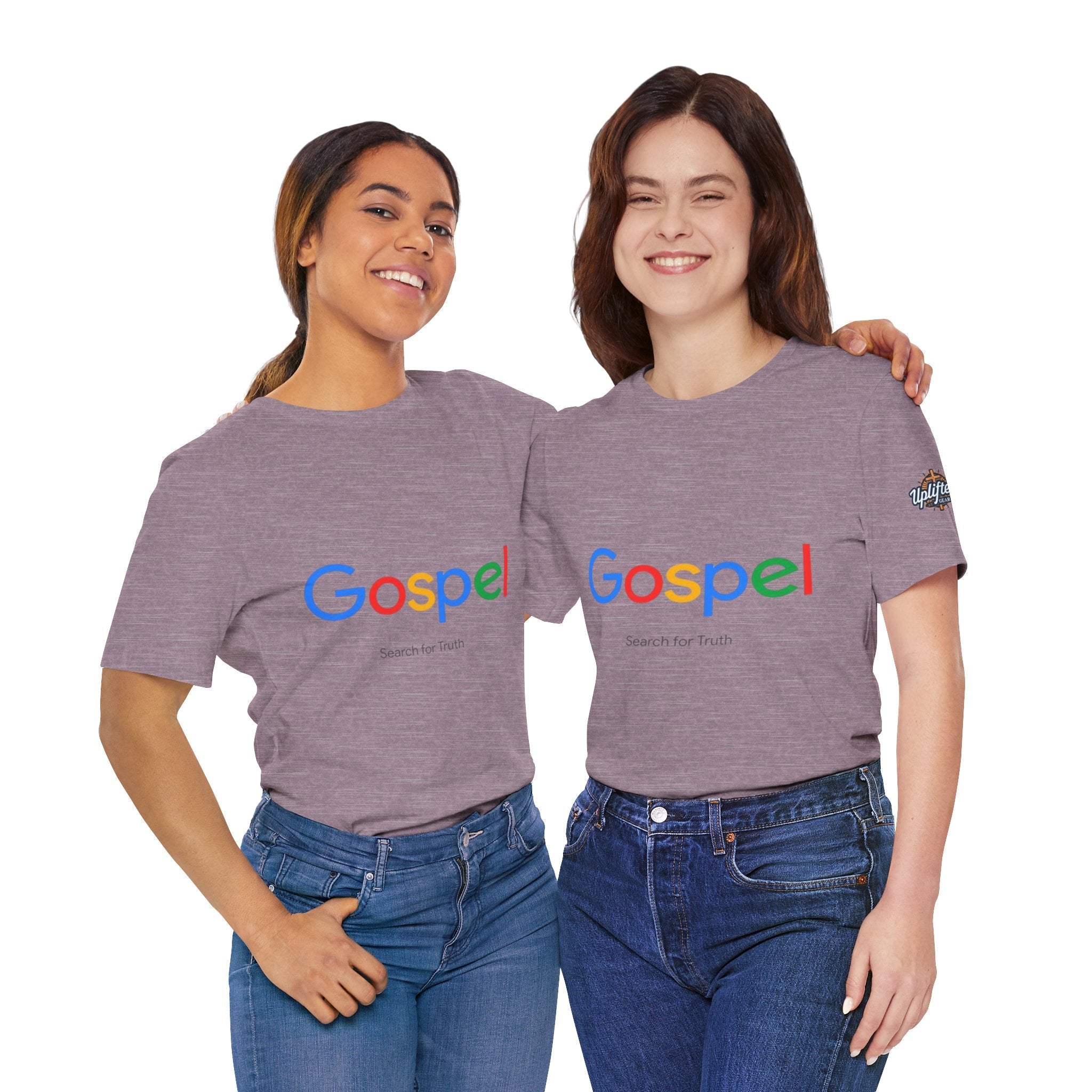 Gospel Graphic Tee — "Gospel" Colorful Logo Christian T-Shirt Printify