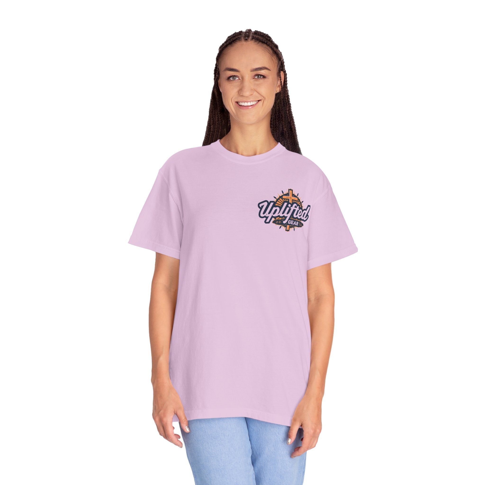 Faith Over Fear T-shirt – Graffiti Wall Christian T-shirt for Bold 2 Corinthians 5:7 Streetwear & Unshakable Faith Printify