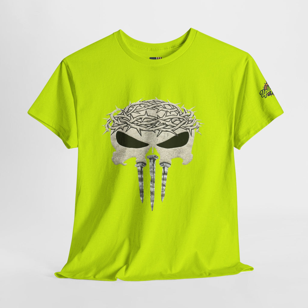 Christian Skull T-shirt - Crown of Thorns & Nails - Warrior Faith T-shirt Printify