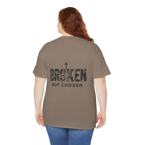 Broken But Chosen T-Shirt — Inspirational Faith Graphic Tee Printify