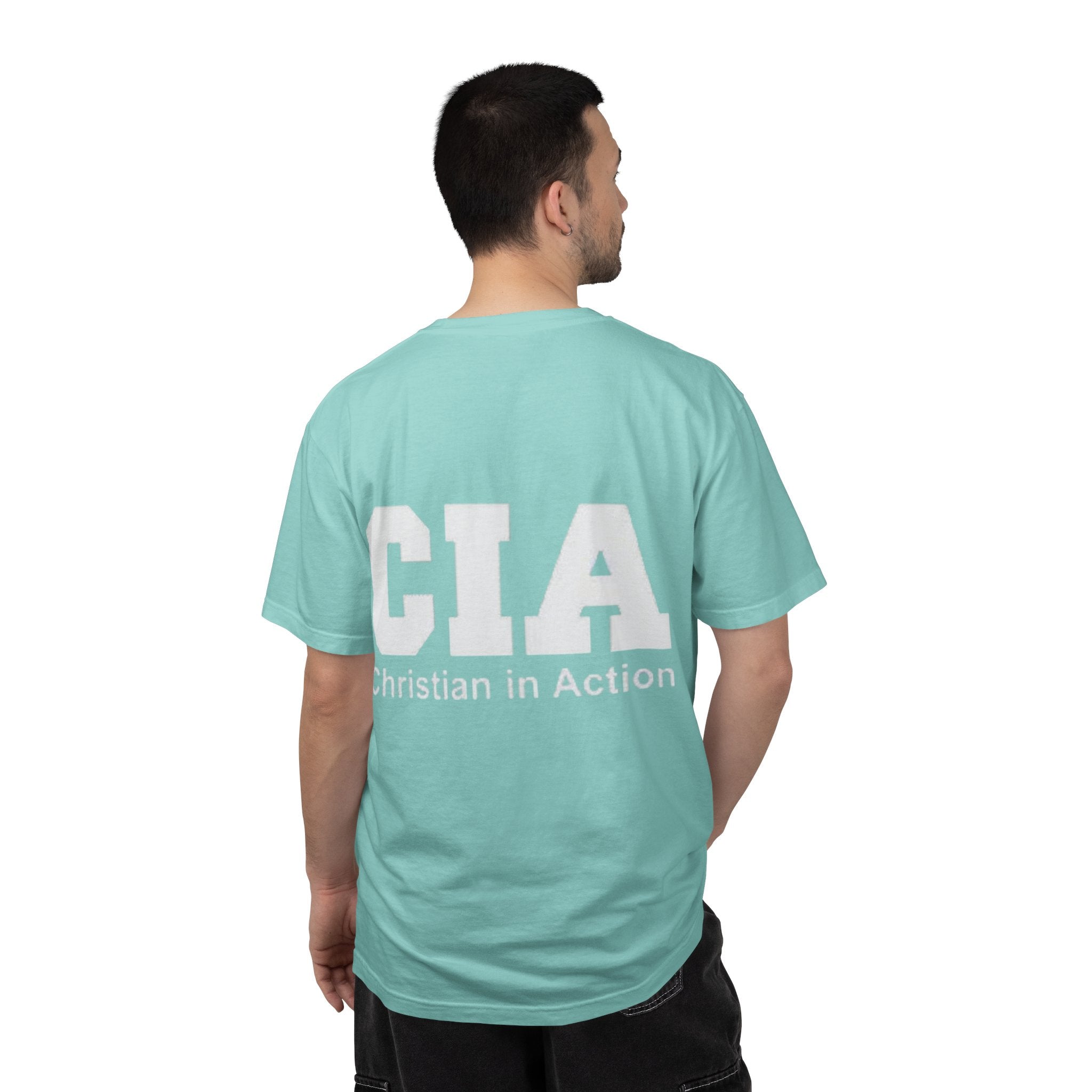 CIA Christian in Action T-shirt - Funny Faith Parody T-shirt - Mission Ready Apparel Printify