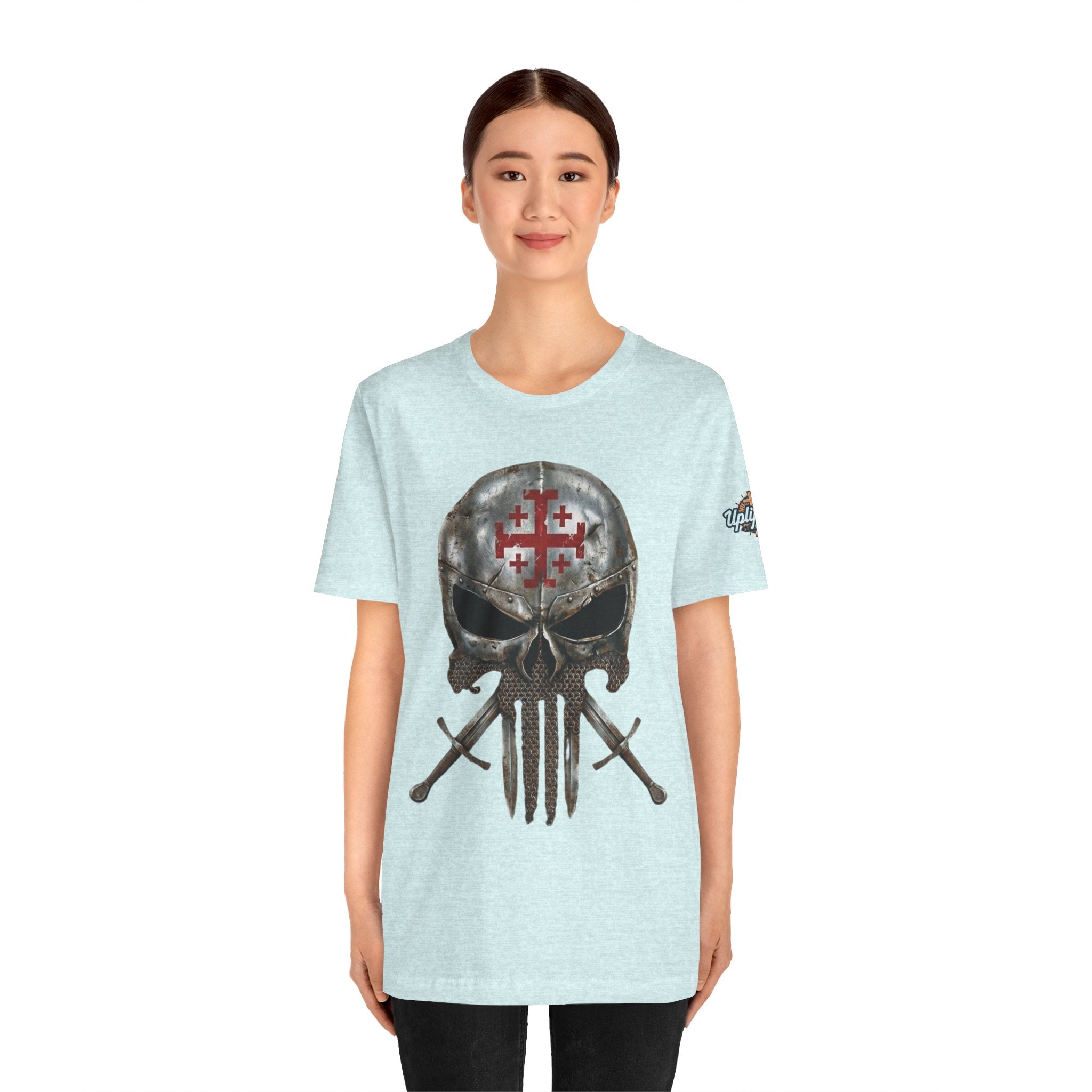 Crusader Knight Christian Skull T-shirt - Warrior Armor of God T-shirt Printify