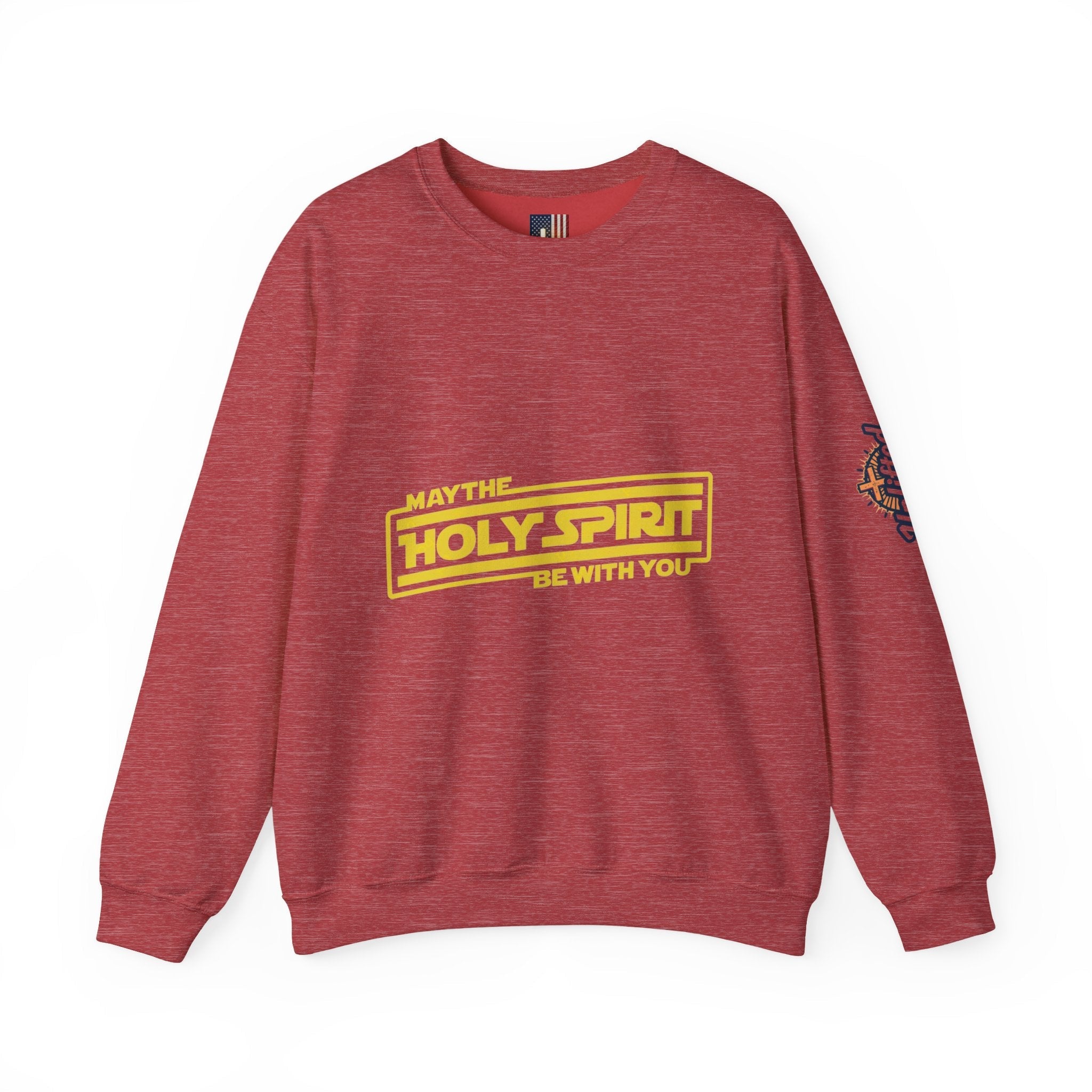 May the Holy Spirit Be With You Sweatshirt - Christian Star Wars Parody Sweatshirt Printify