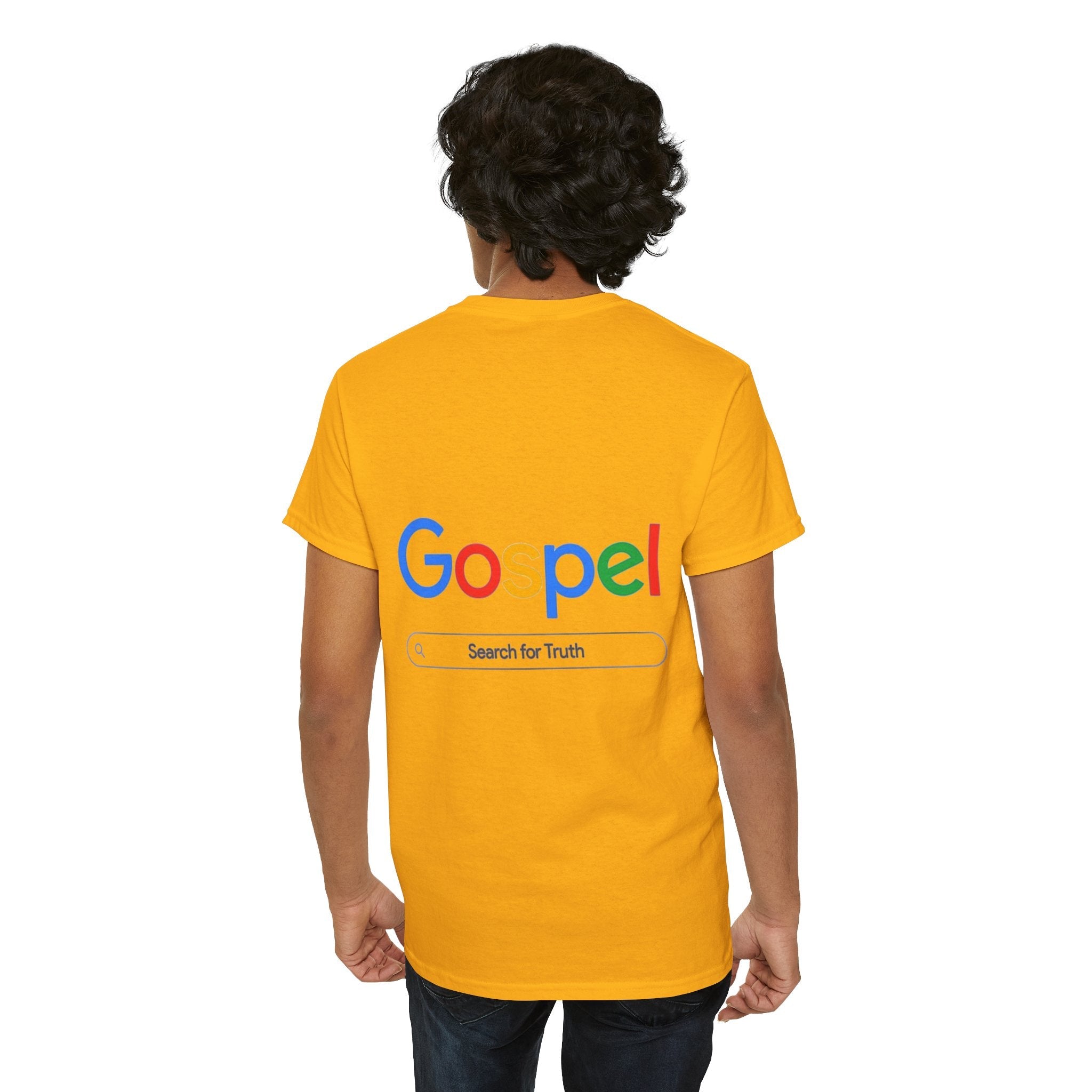 Gospel Graphic Tee — "Gospel" Colorful Logo Christian T-Shirt Printify